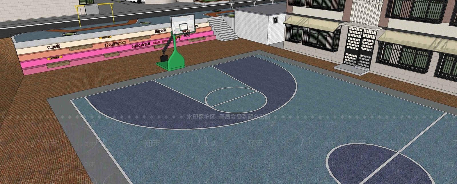 现代多层住宅SU模型下载【ID:1193627836】