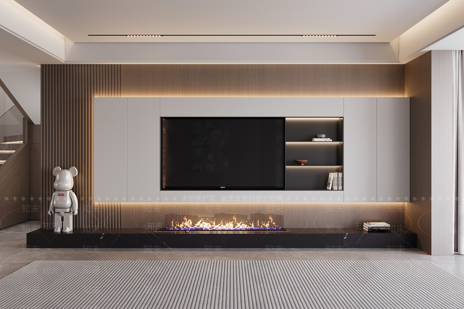 意式电视背景墙3D模型下载【ID:1193632689】
