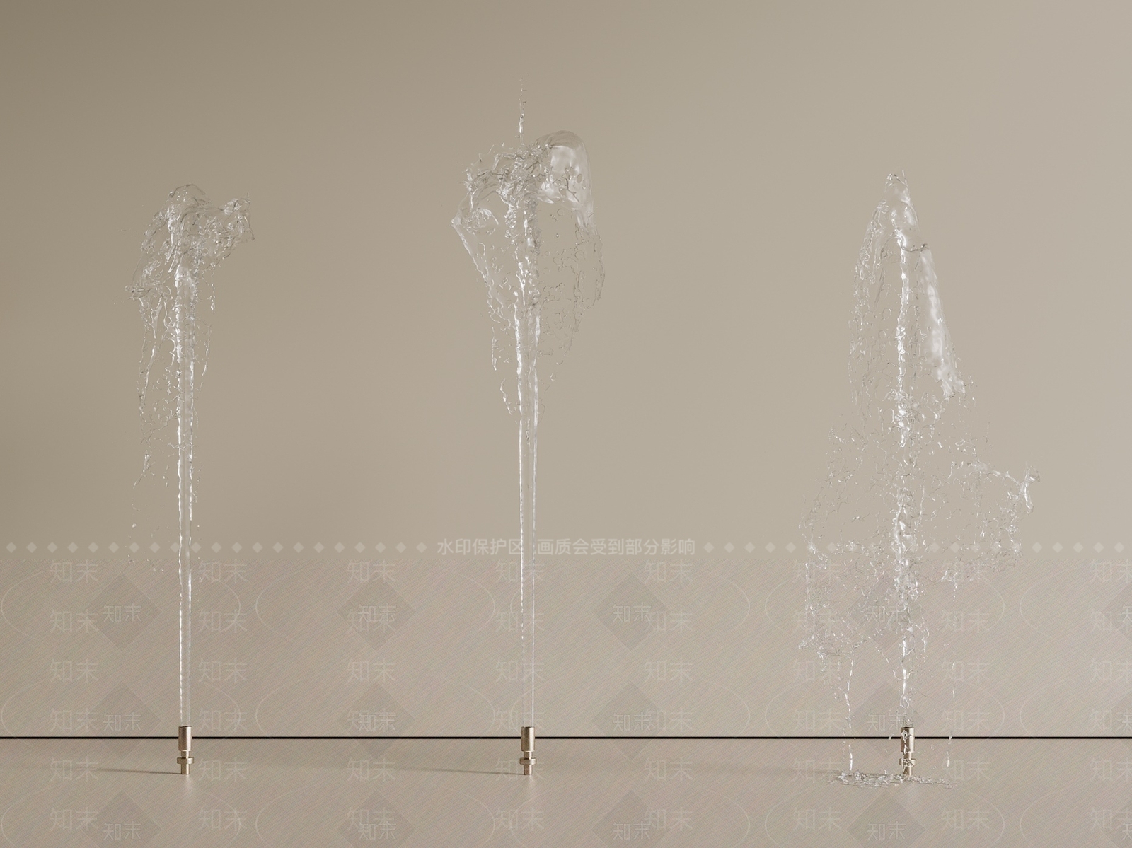 新中式现代喷泉3D模型下载【ID:1193633868】