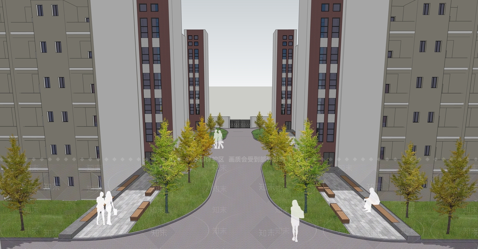现代简约其他学校空间SU模型下载【ID:1193634561】