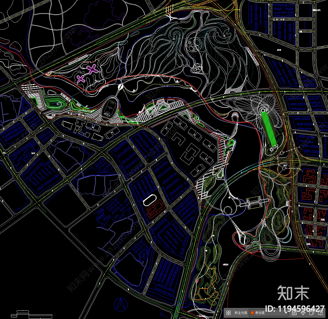 综合性公园施工图下载【ID:1194596427】