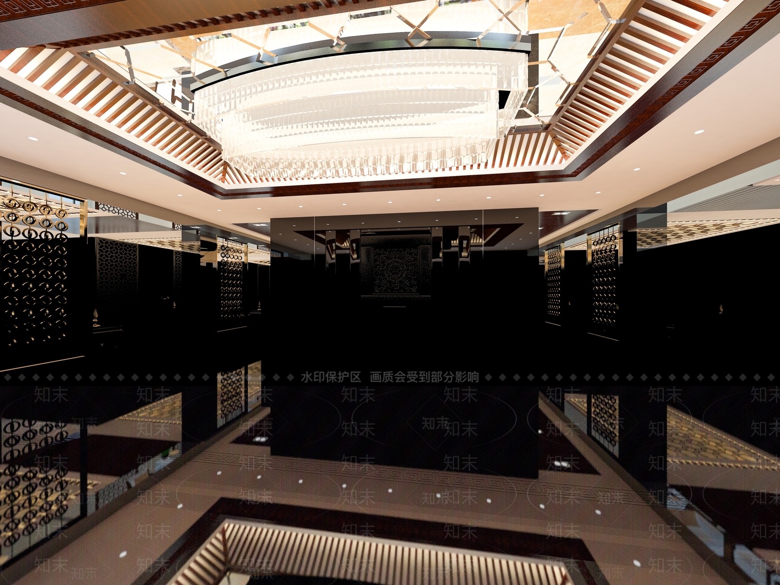 现代法式售楼处3D模型下载【ID:1193638634】