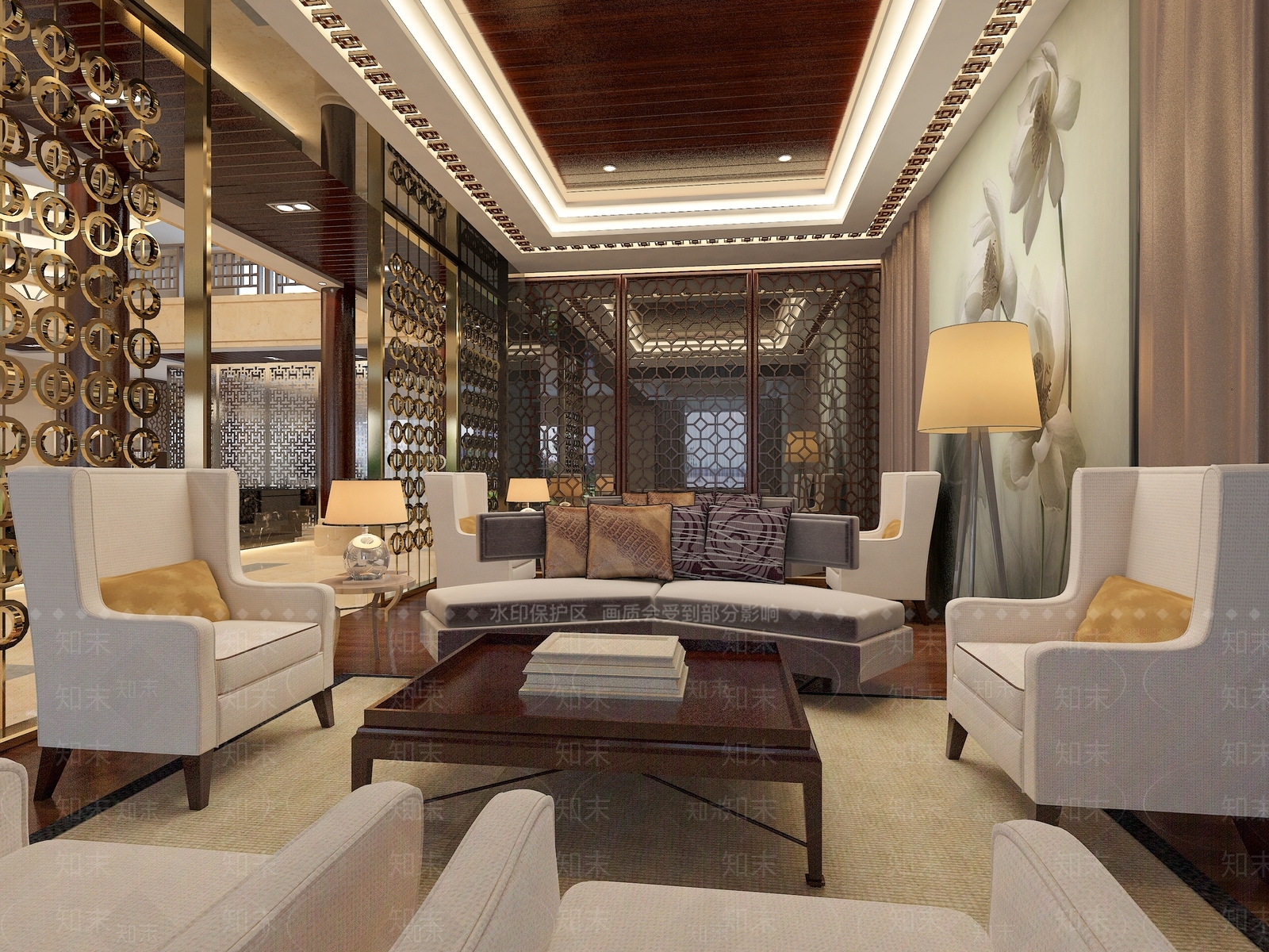 法式简欧售楼处3d模型