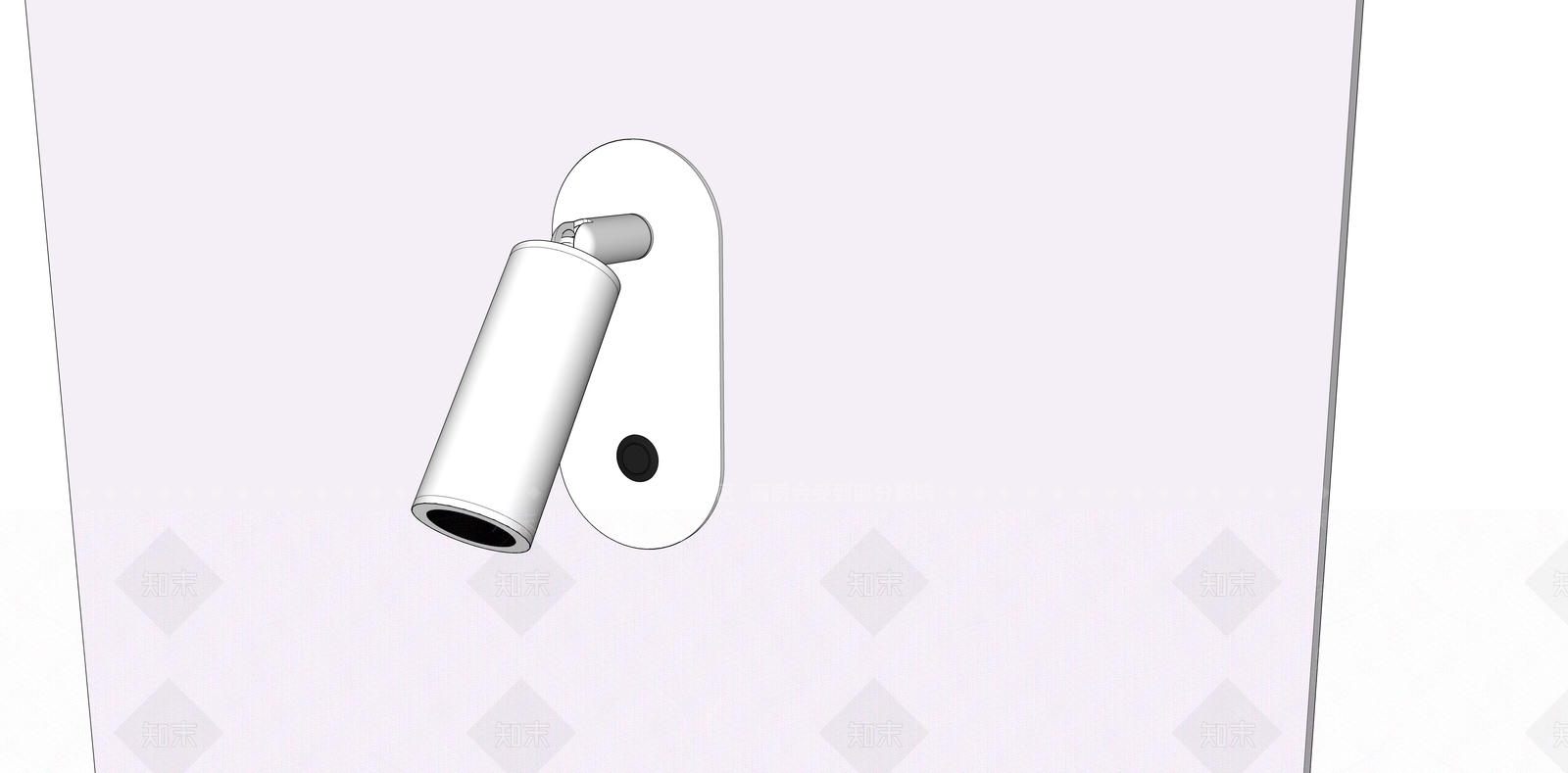 现代奶油壁灯SU模型下载【ID:1193640005】