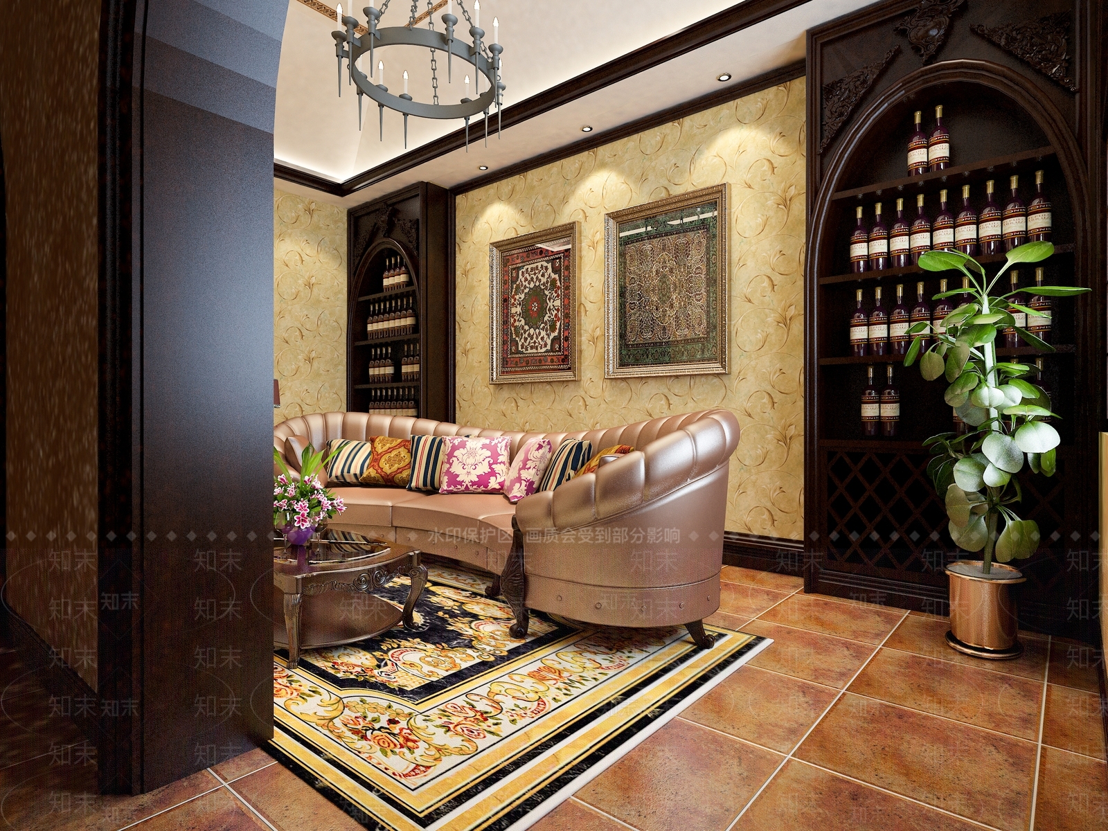 法式欧式接待室3D模型下载【ID:1193644147】