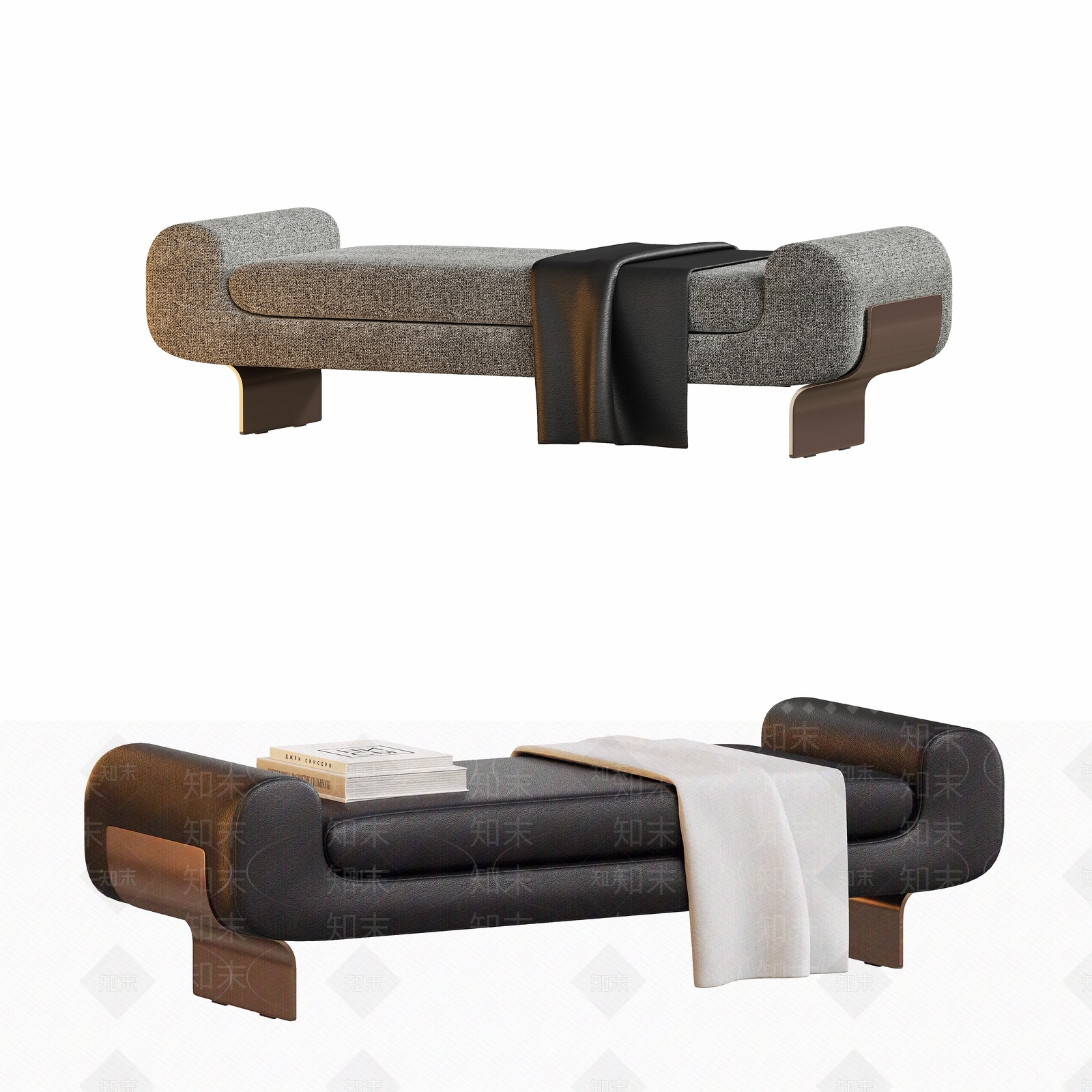 现代意式床尾凳SU模型下载【ID:1193645690】