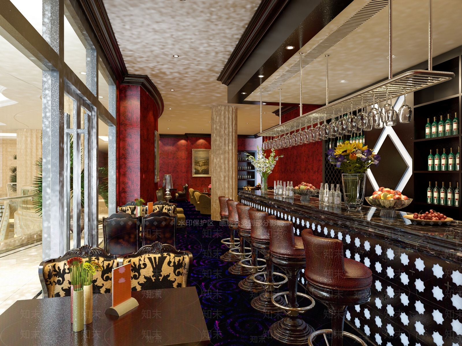 法式欧式大厅3D模型下载【ID:1193648957】