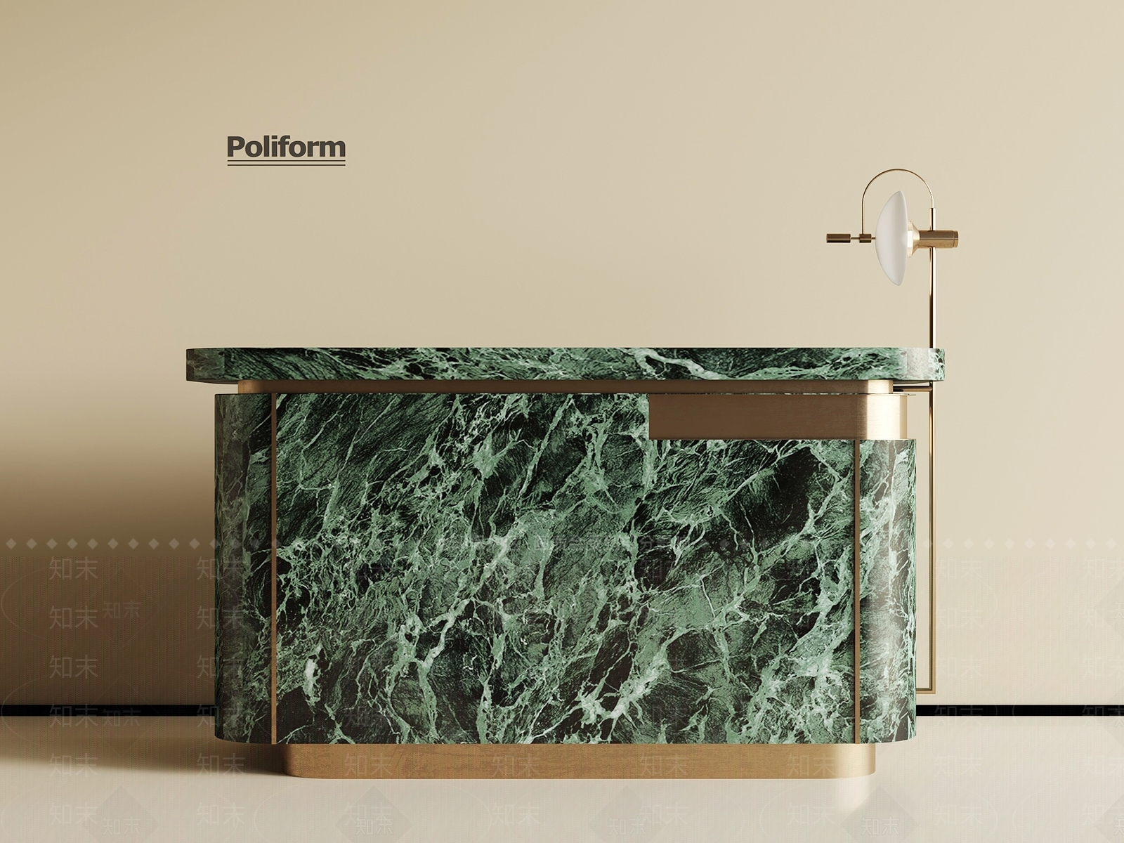 现代前台3D模型下载【ID:1193655947】