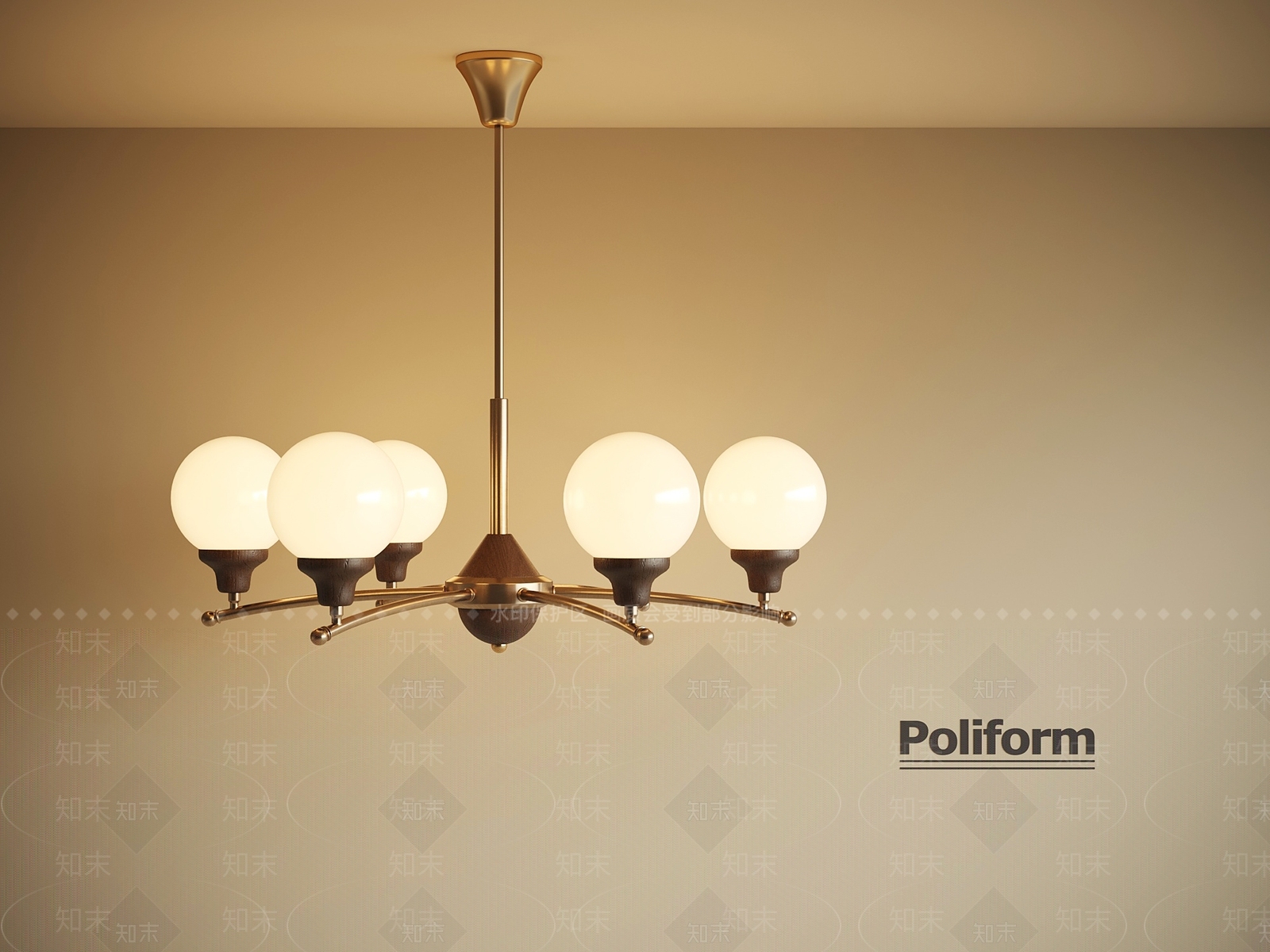 法式复古吊灯3D模型下载【ID:1193656453】