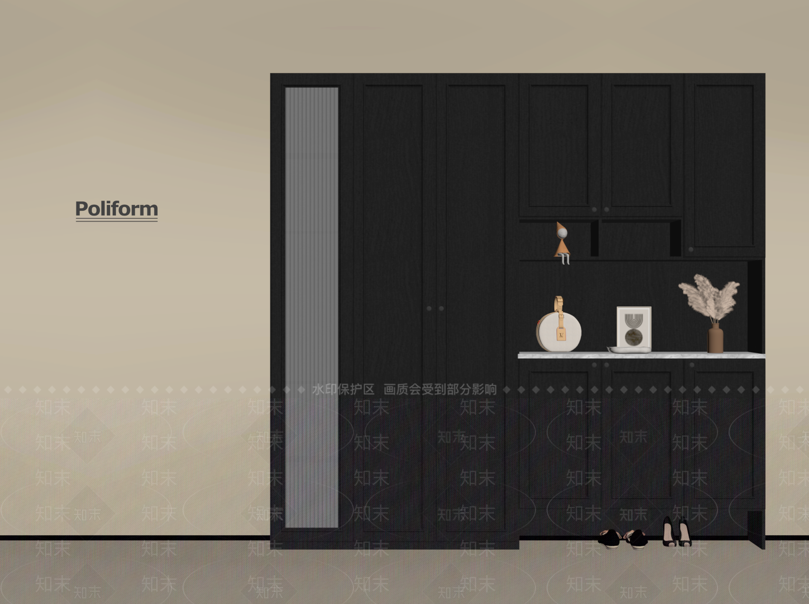 现代衣柜SU模型下载【ID:1193659170】