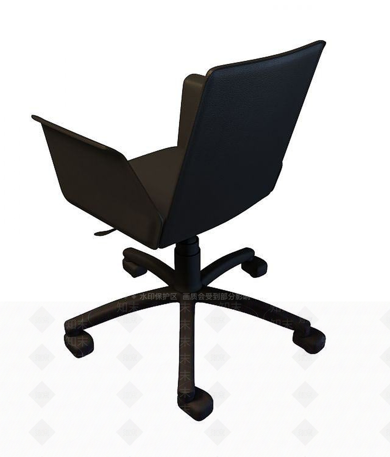 现代黑色转椅3D模型下载【ID:1193660899】