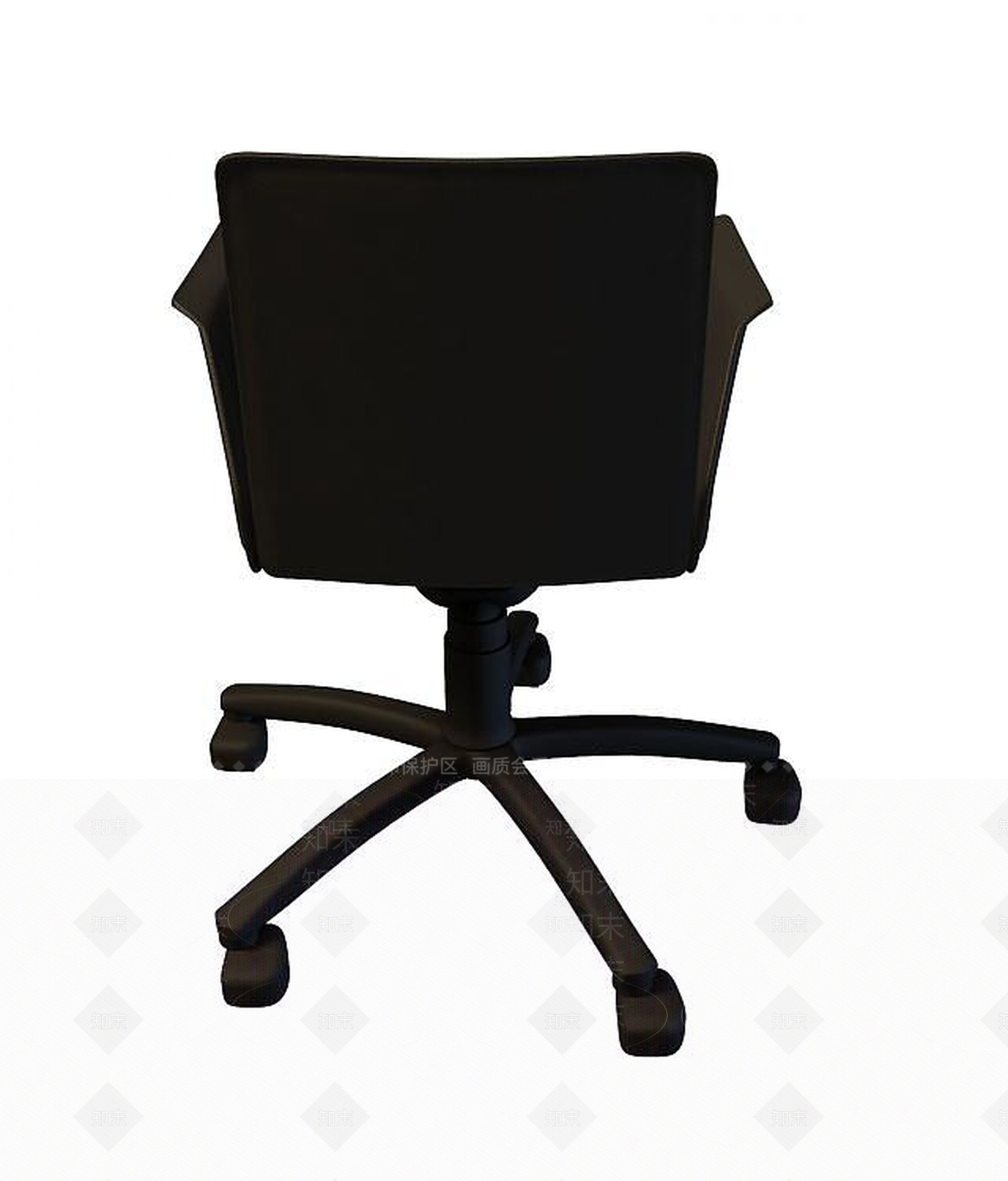 现代黑色转椅3D模型下载【ID:1193660899】
