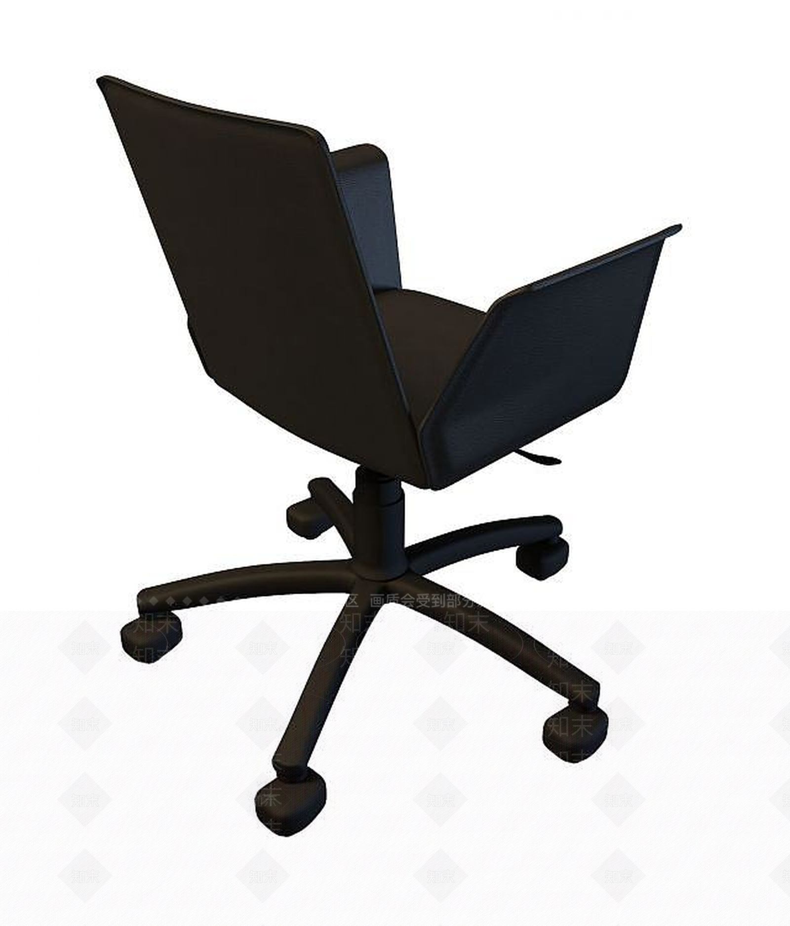 现代黑色转椅3D模型下载【ID:1193660899】