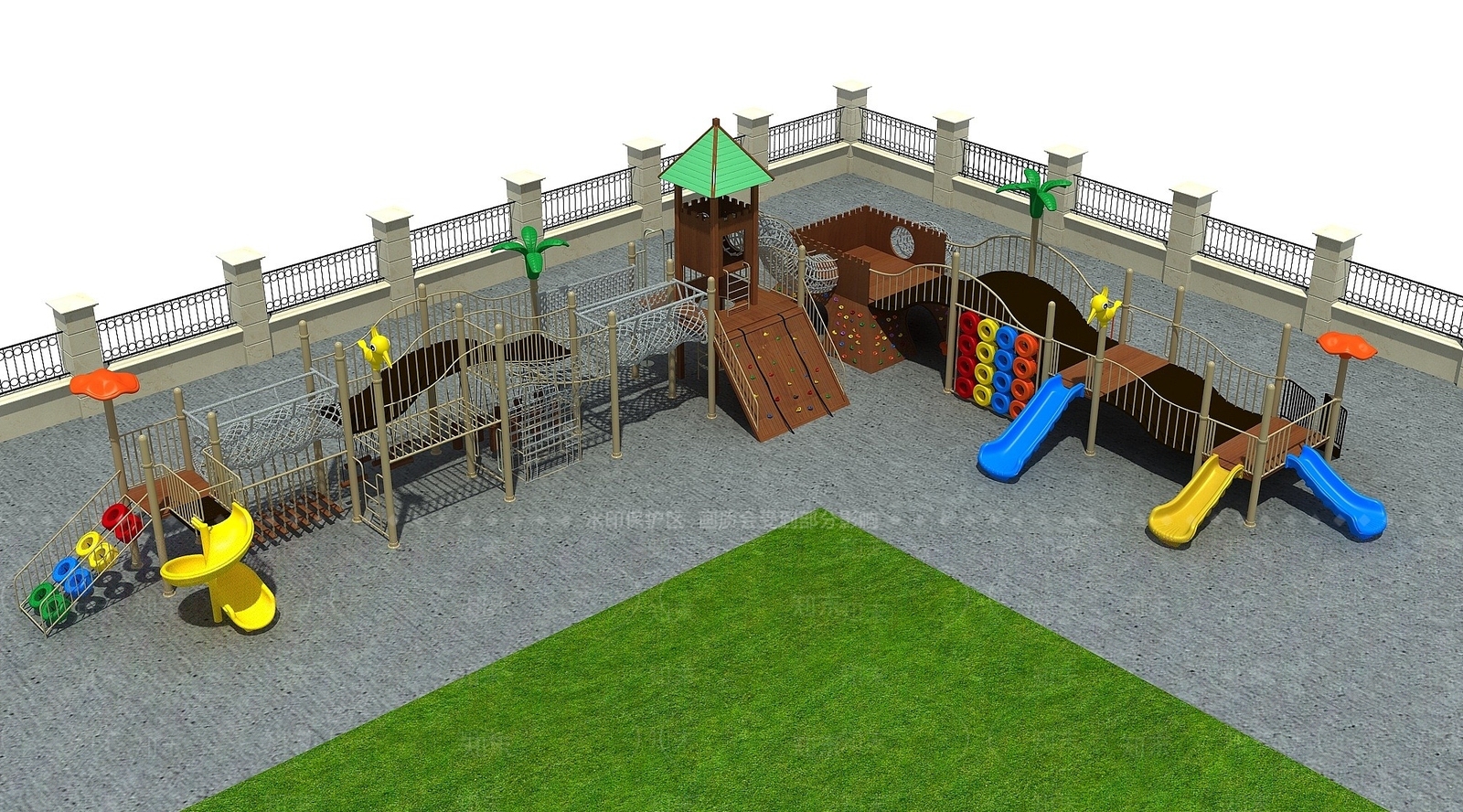 城堡滑3D模型下载【ID:1193661154】