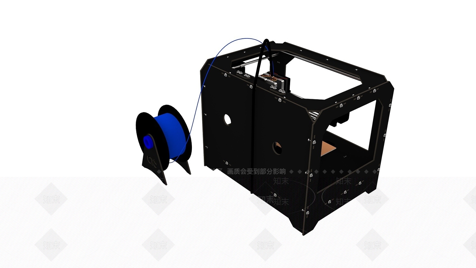 现代打印机3D模型下载【ID:1193662365】
