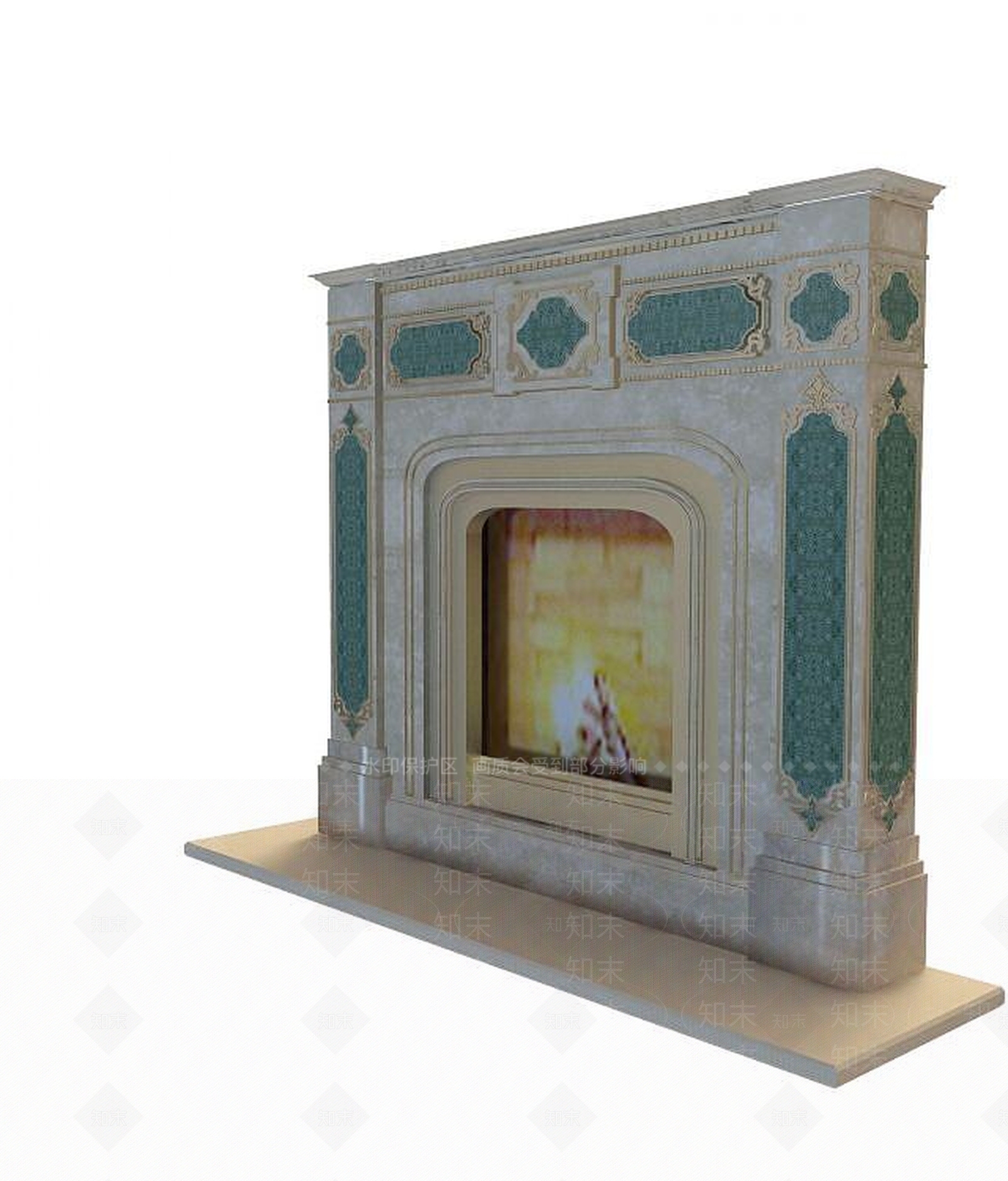 现代壁炉3D模型下载【ID:1193663171】