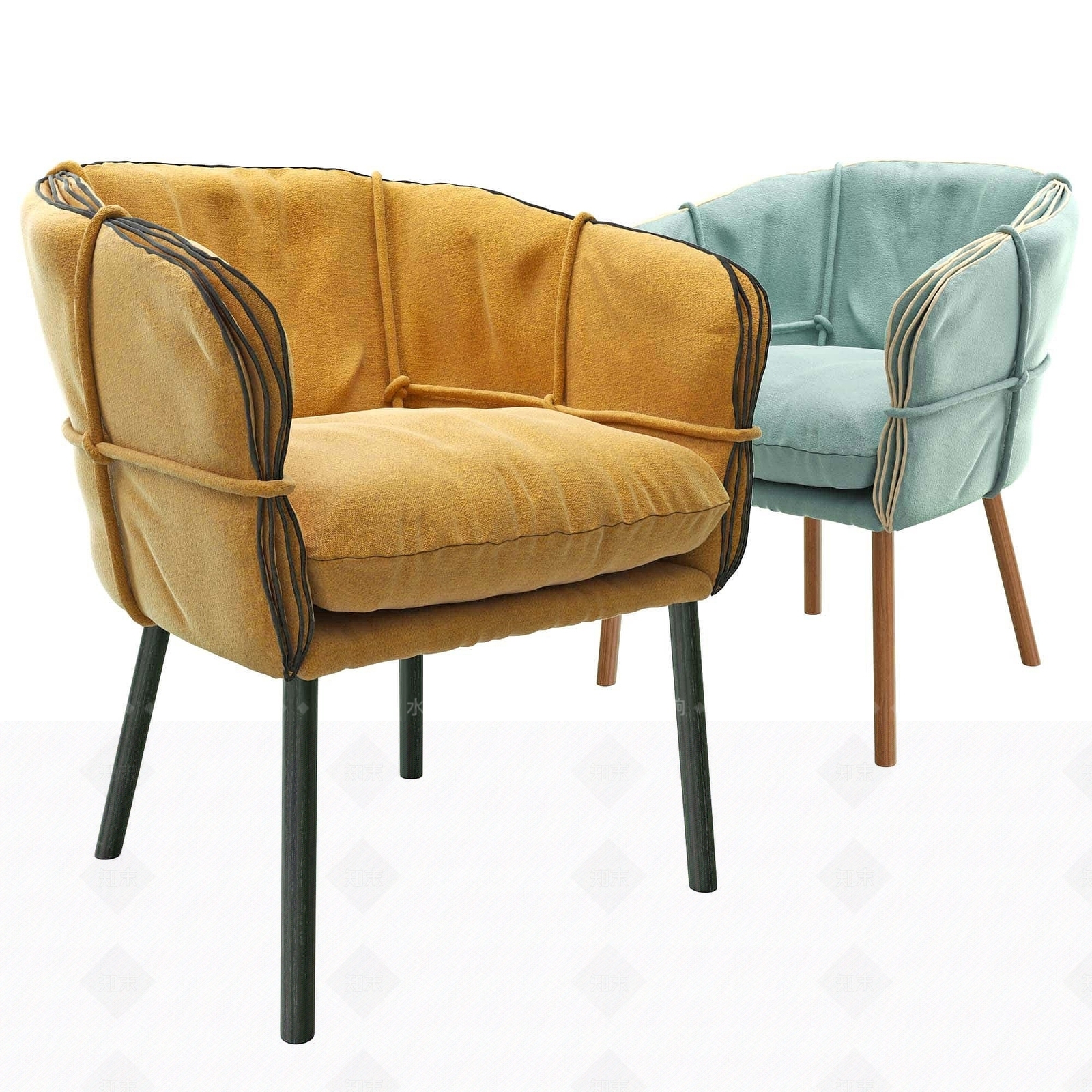 北欧休闲单椅3D模型下载【ID:1193667034】