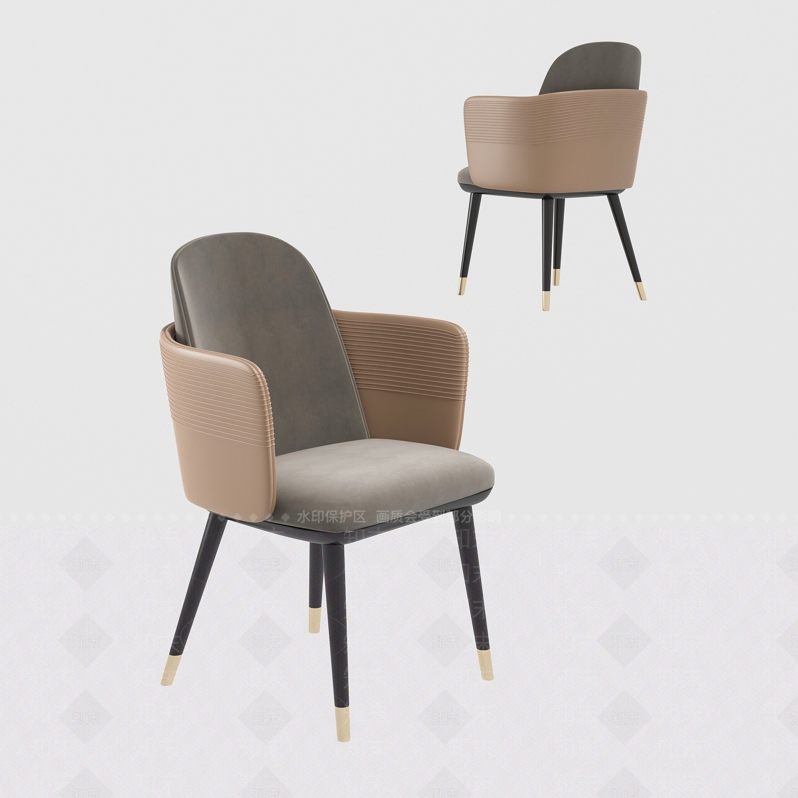 现代单椅3D模型下载【ID:1193667241】