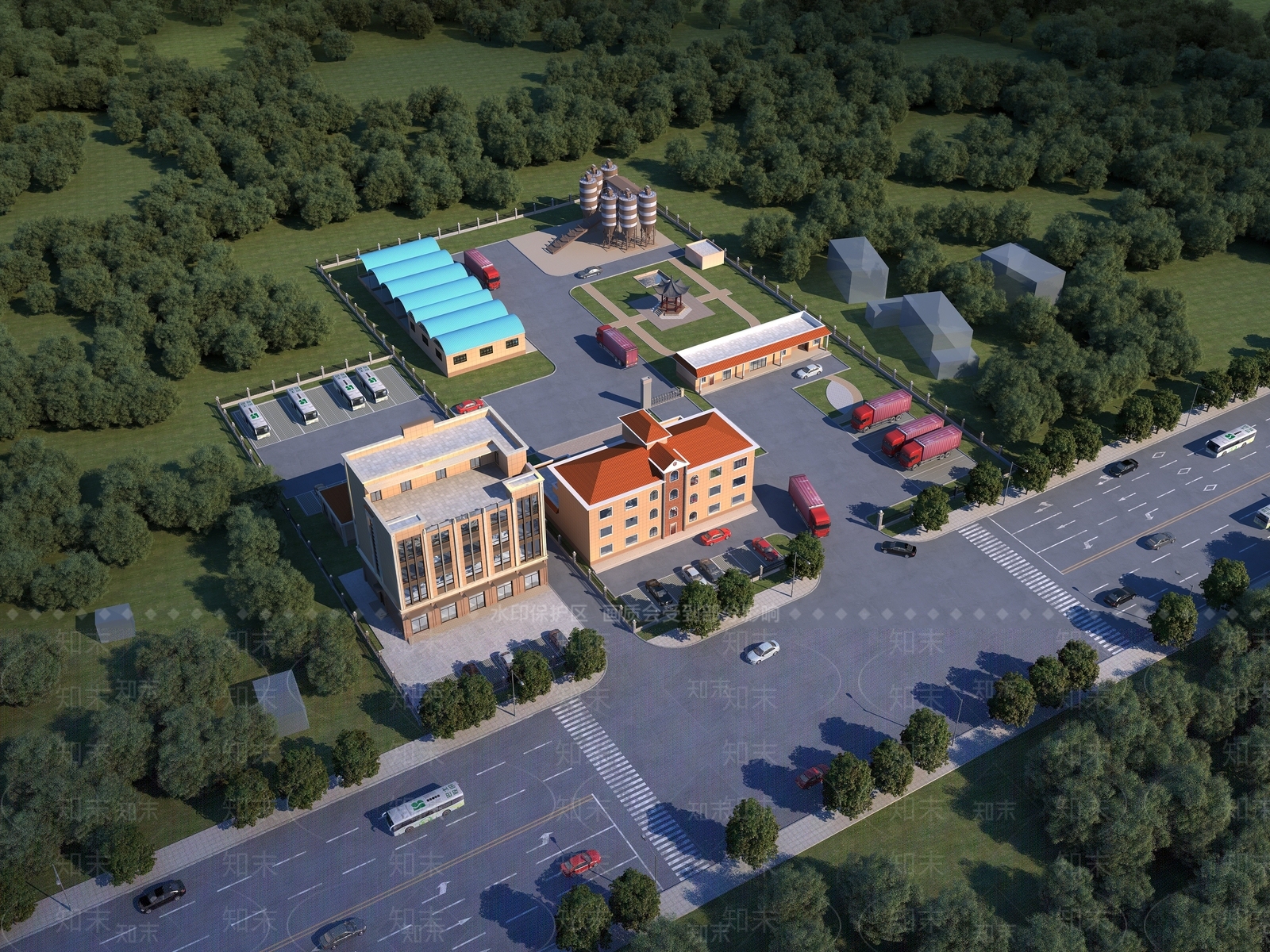 现代工业产业3D模型下载【ID:1193667678】