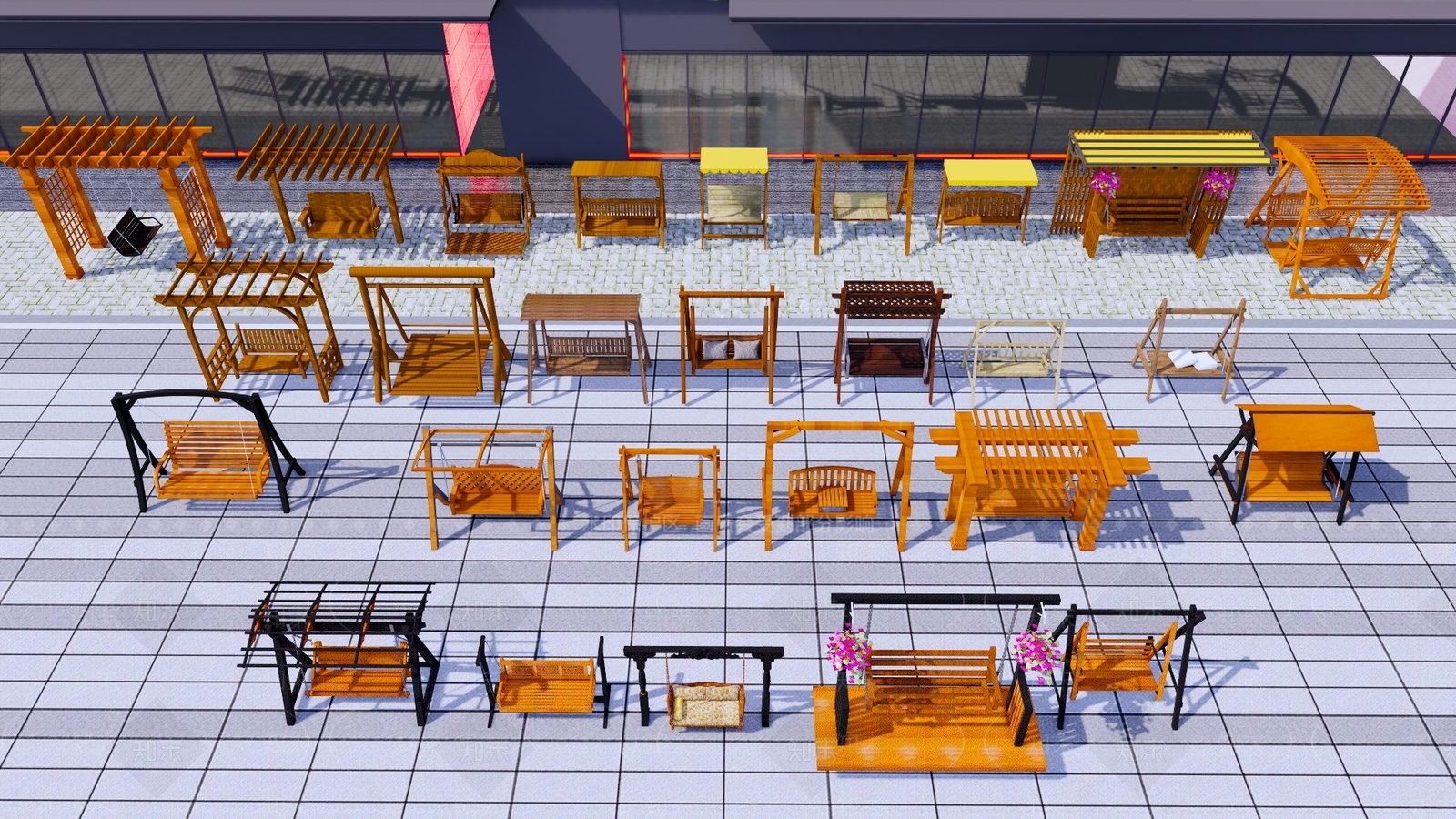 现代吊床SU模型下载【ID:1193670254】