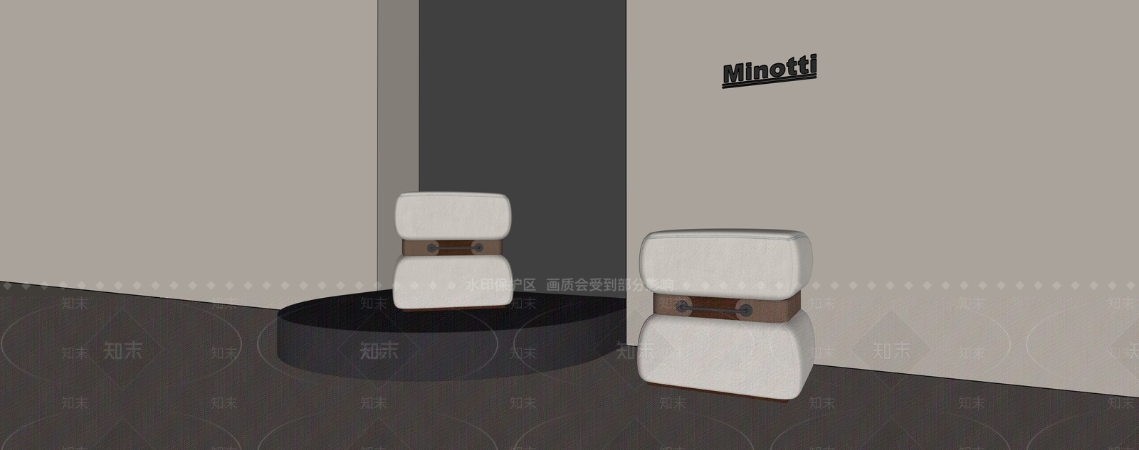 现代轻奢其他凳子SU模型下载【ID:1193671892】