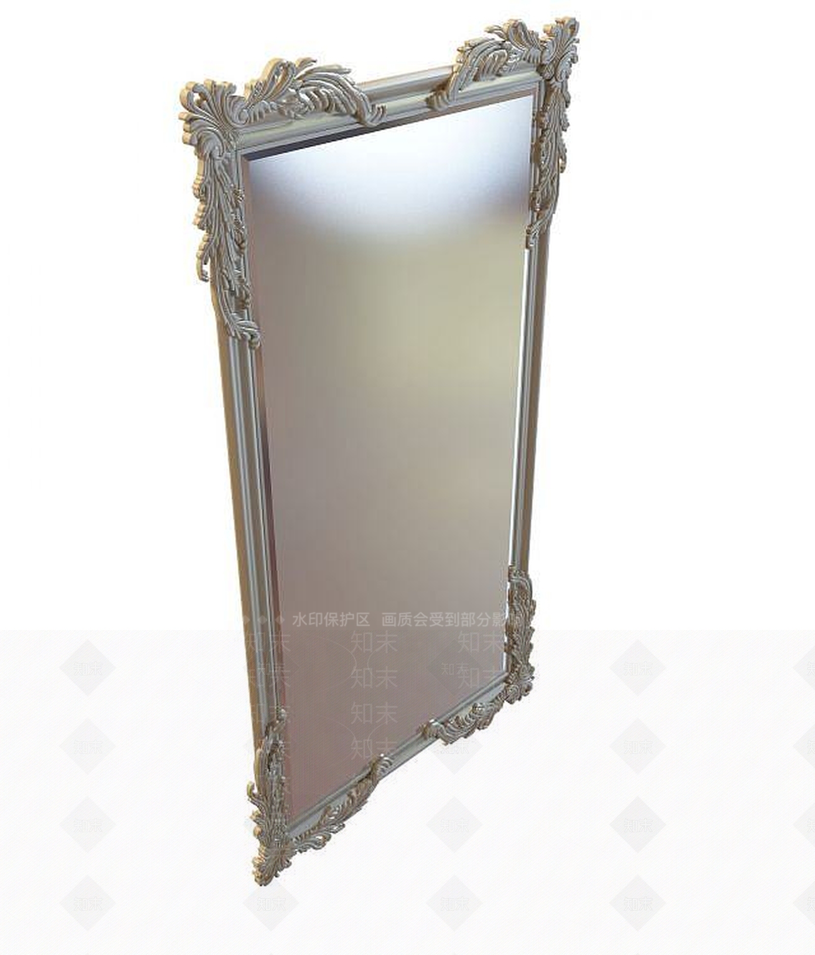 现代装饰镜3D模型下载【ID:1193672615】