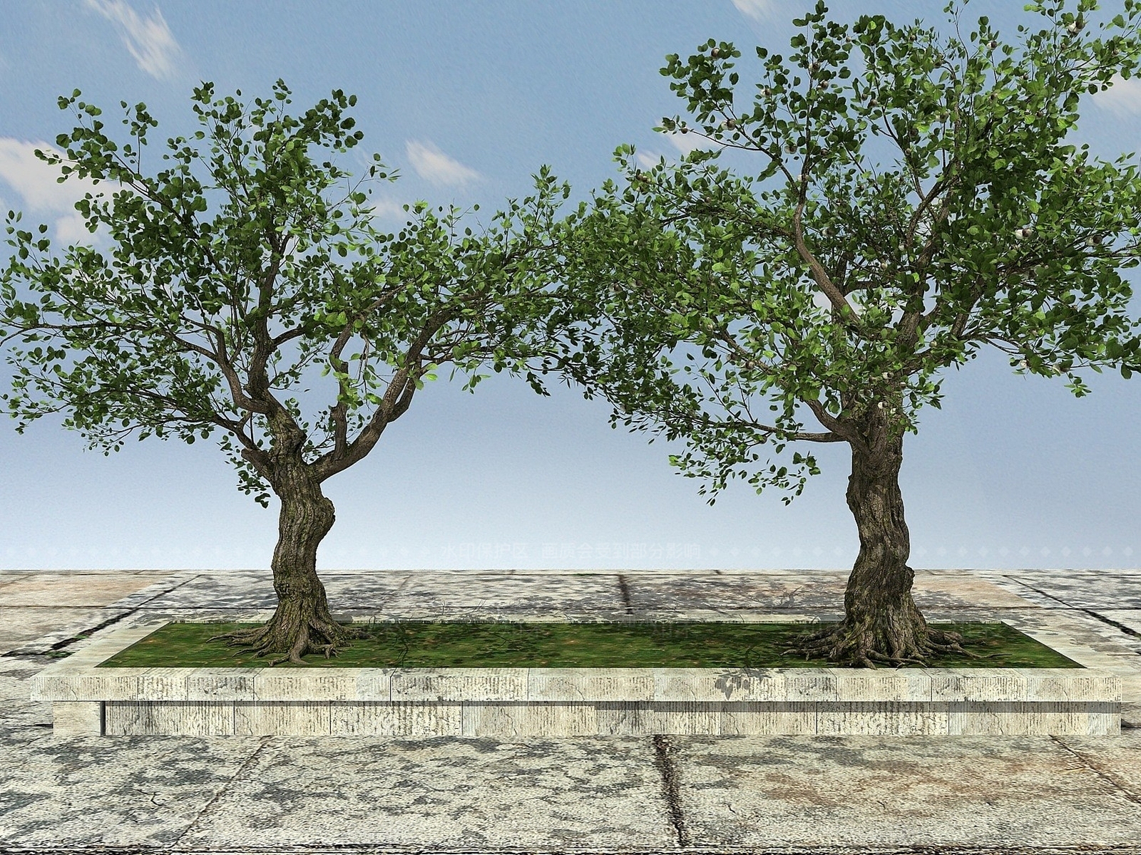 现代古树3D模型下载【ID:1193676266】