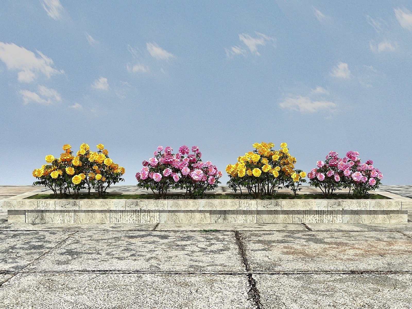 现代牡丹3D模型下载【ID:1193676753】