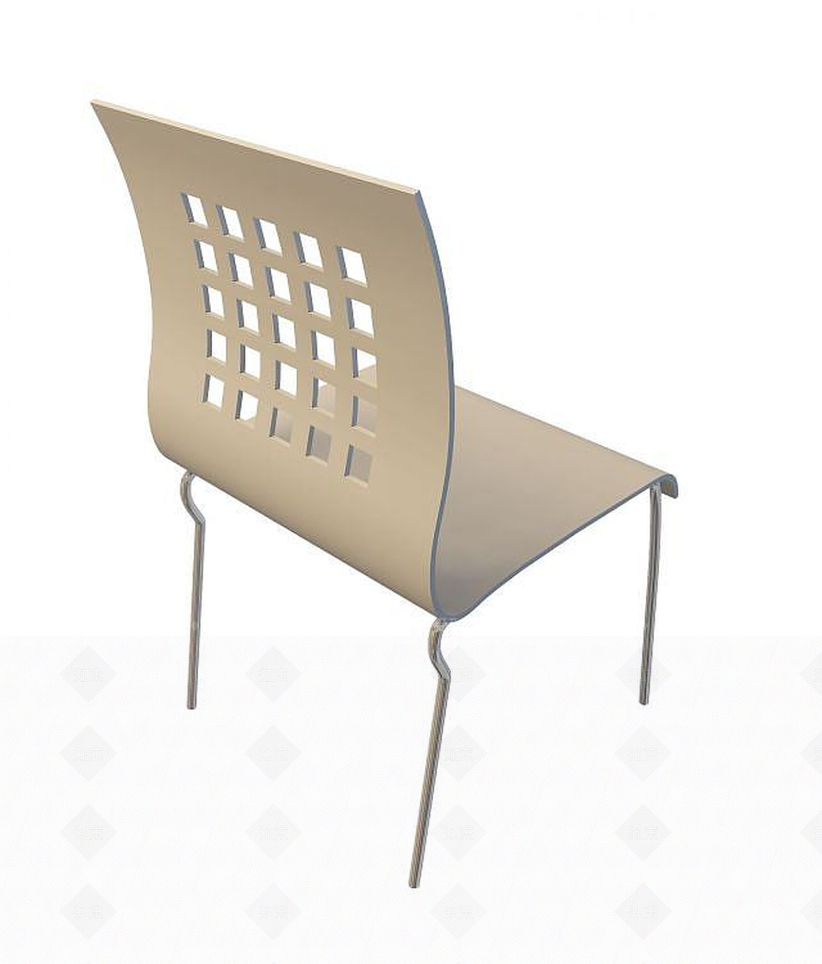 现代塑料椅子3D模型下载【ID:1193685565】