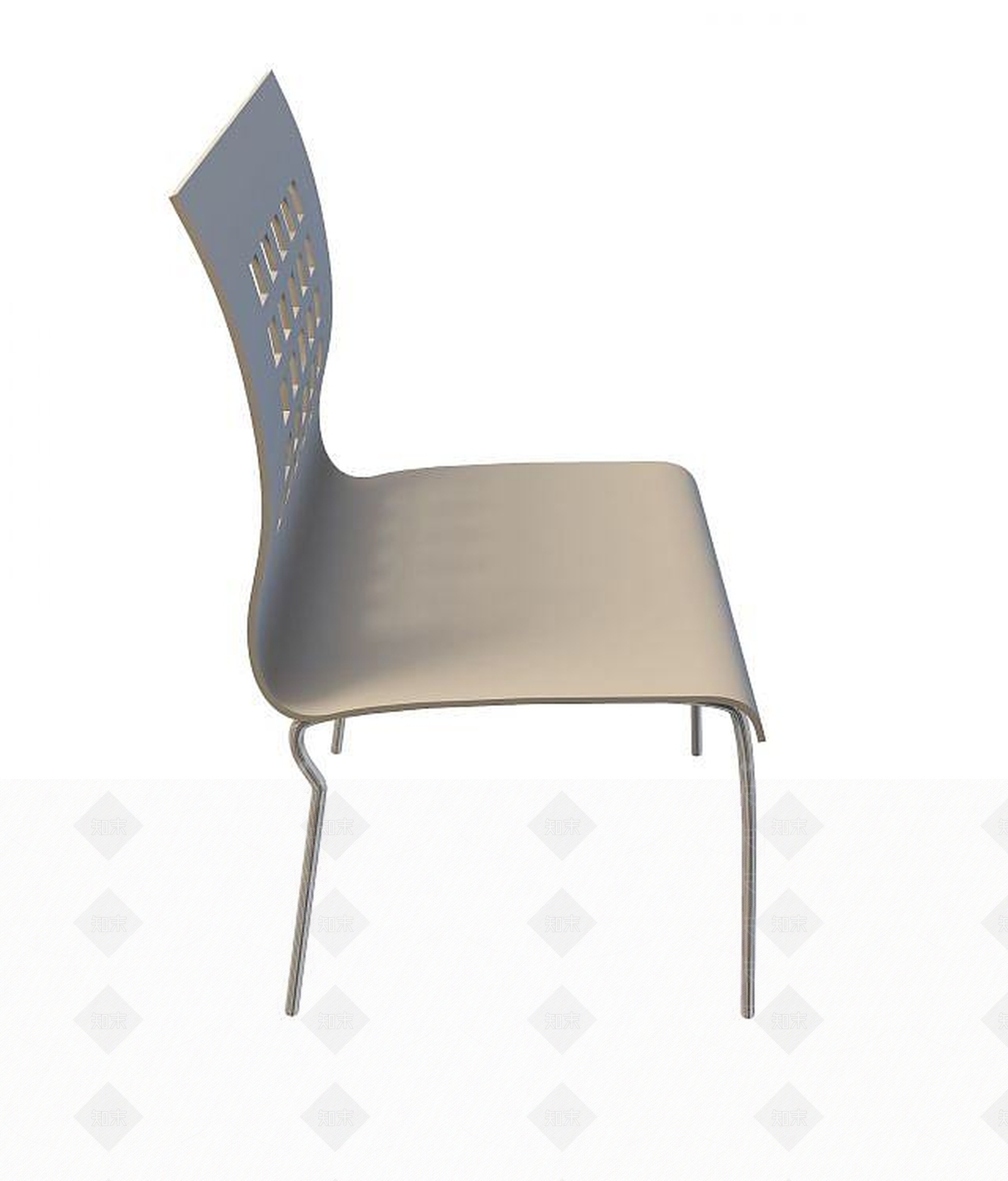现代塑料椅子3D模型下载【ID:1193685565】