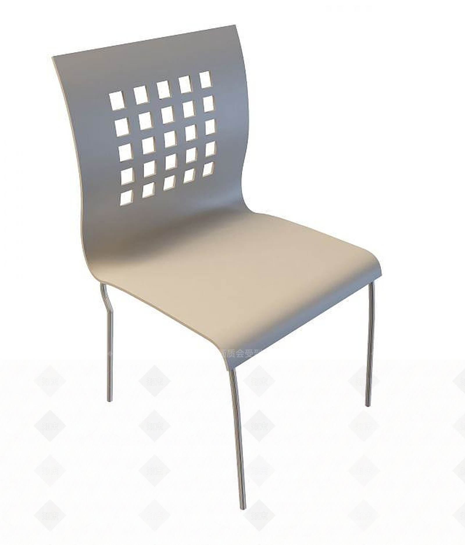 现代塑料椅子3D模型下载【ID:1193685565】