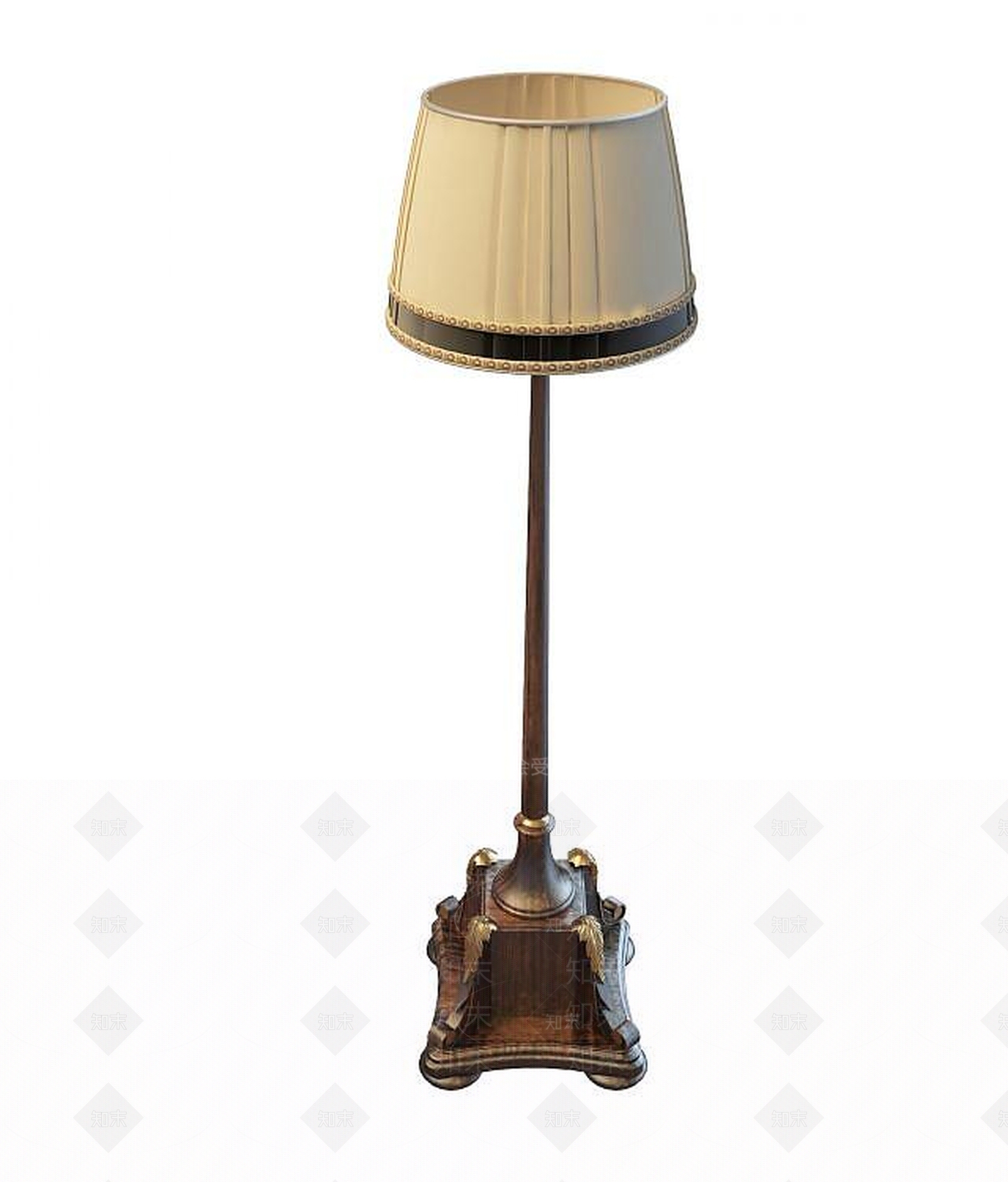 现代客厅落地灯3D模型下载【ID:1193687140】