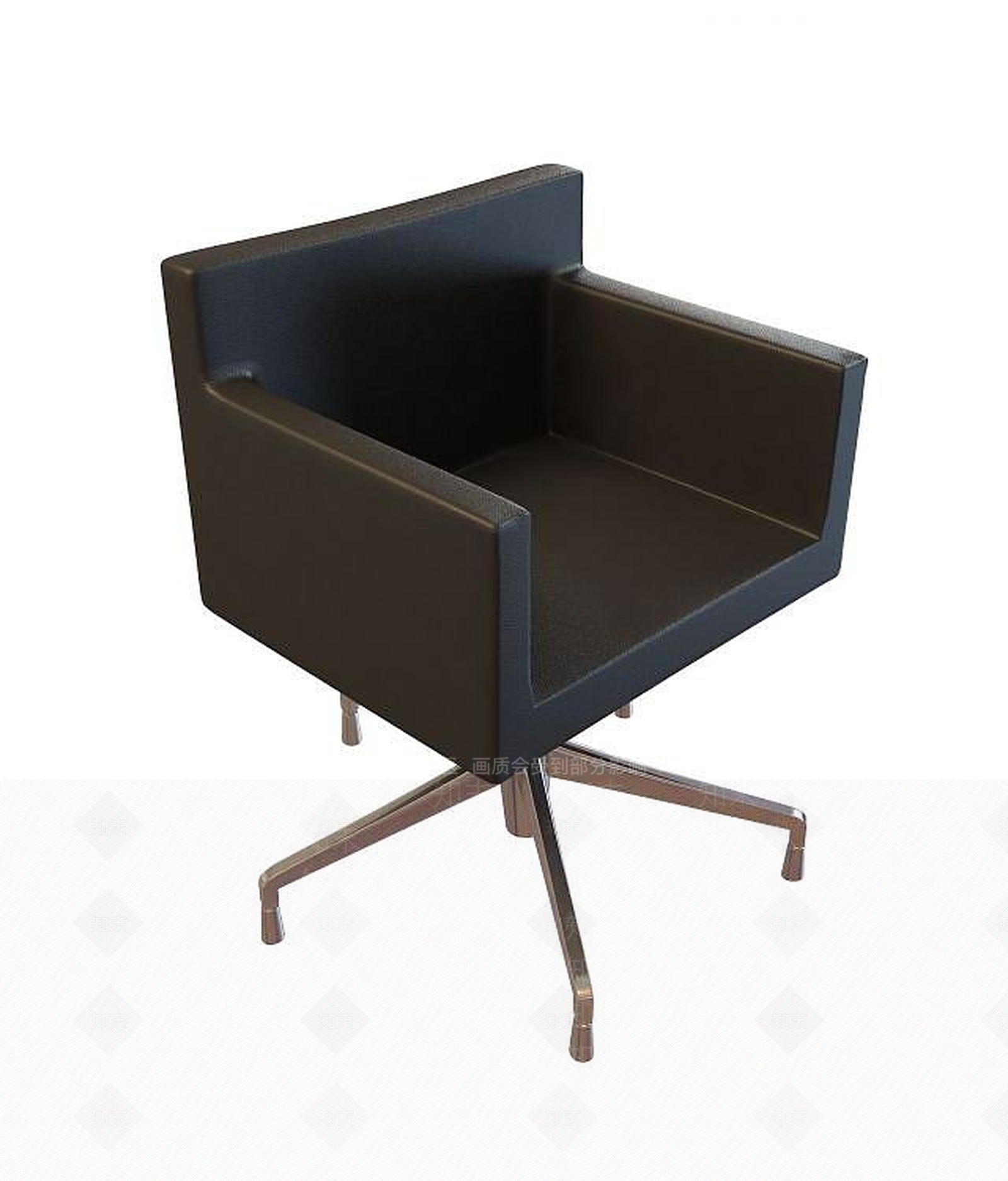 现代黑色椅子3D模型下载【ID:1193691963】