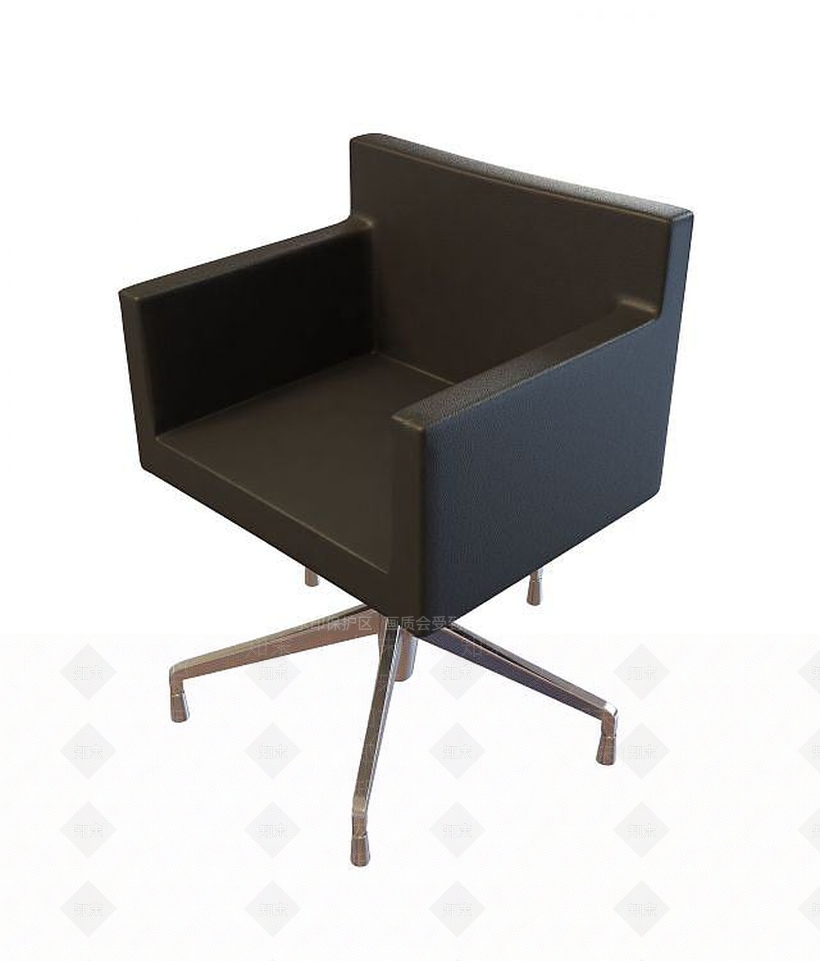 现代黑色椅子3D模型下载【ID:1193691963】