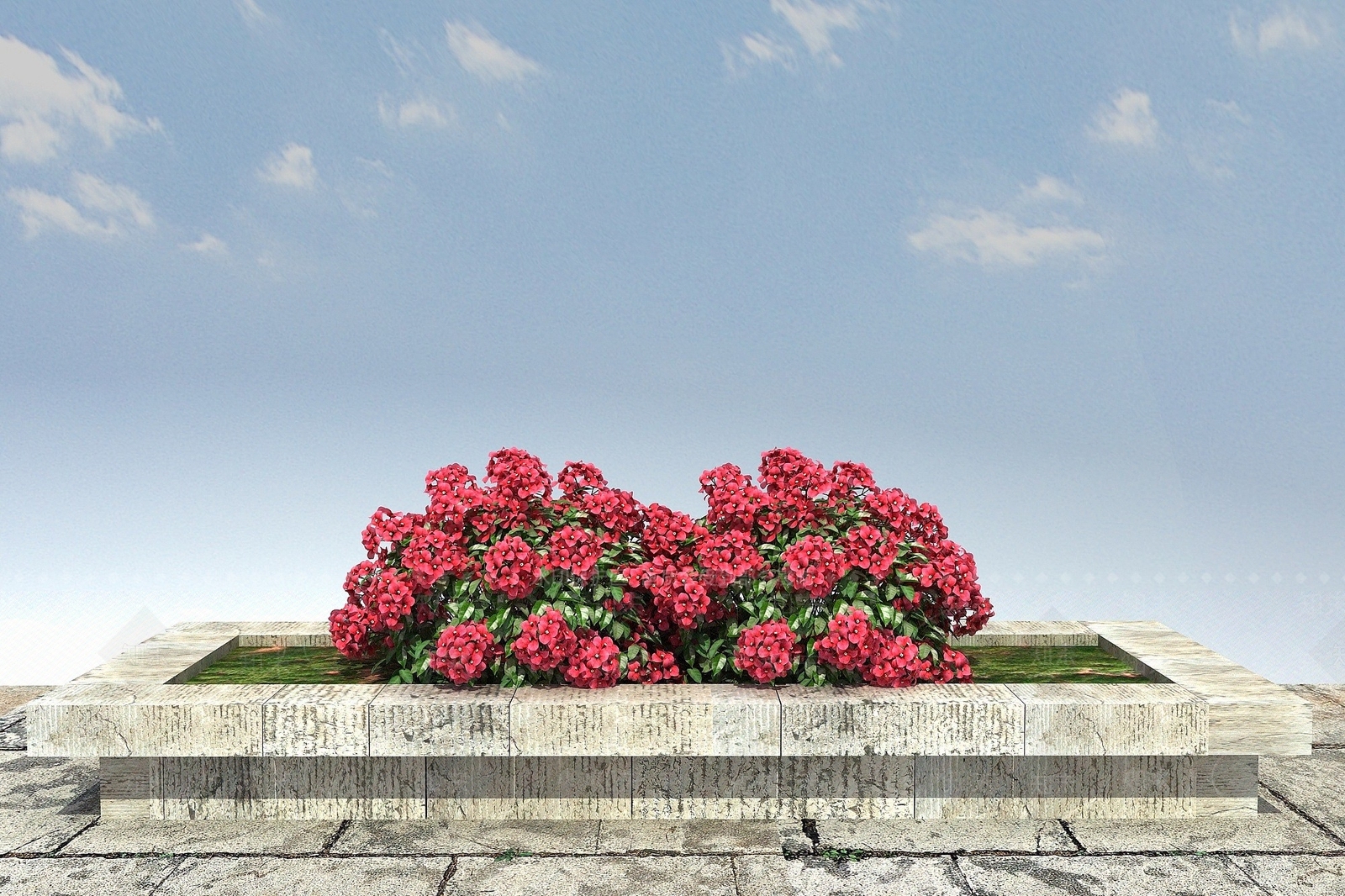现代叶子花球3D模型下载【ID:1193692407】