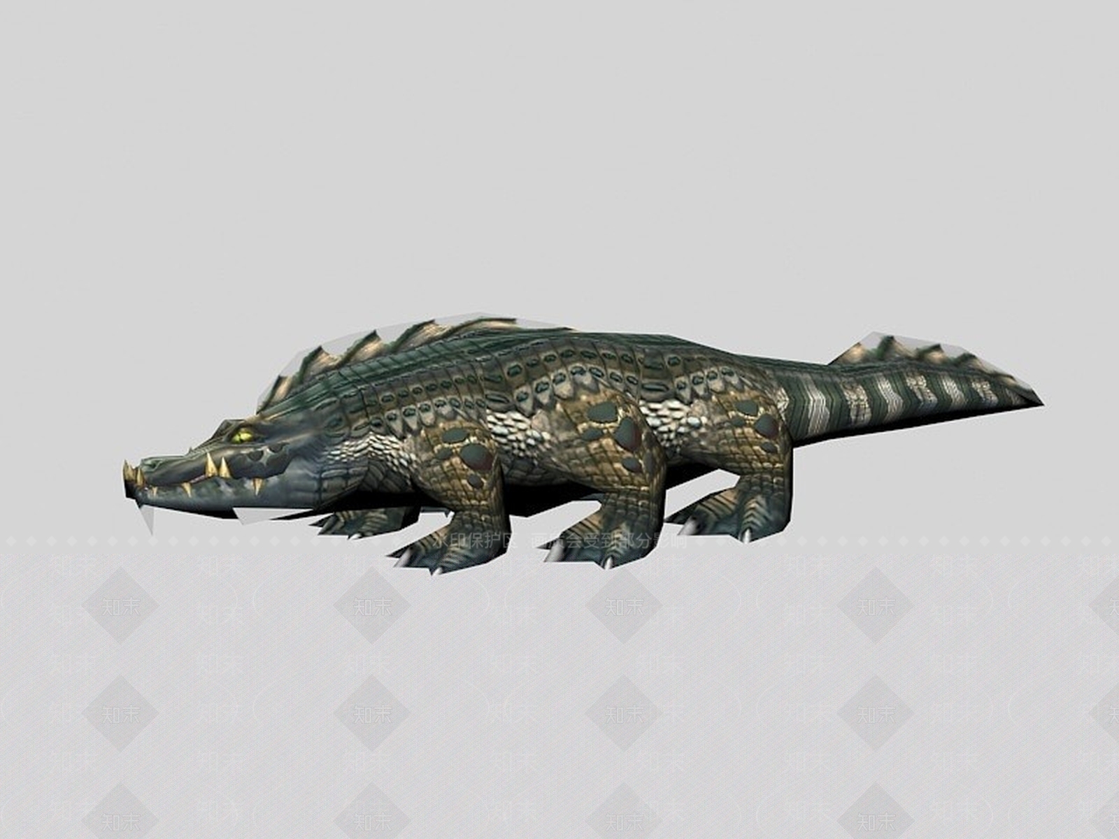 现代鳄鱼3D模型下载【ID:1193692763】