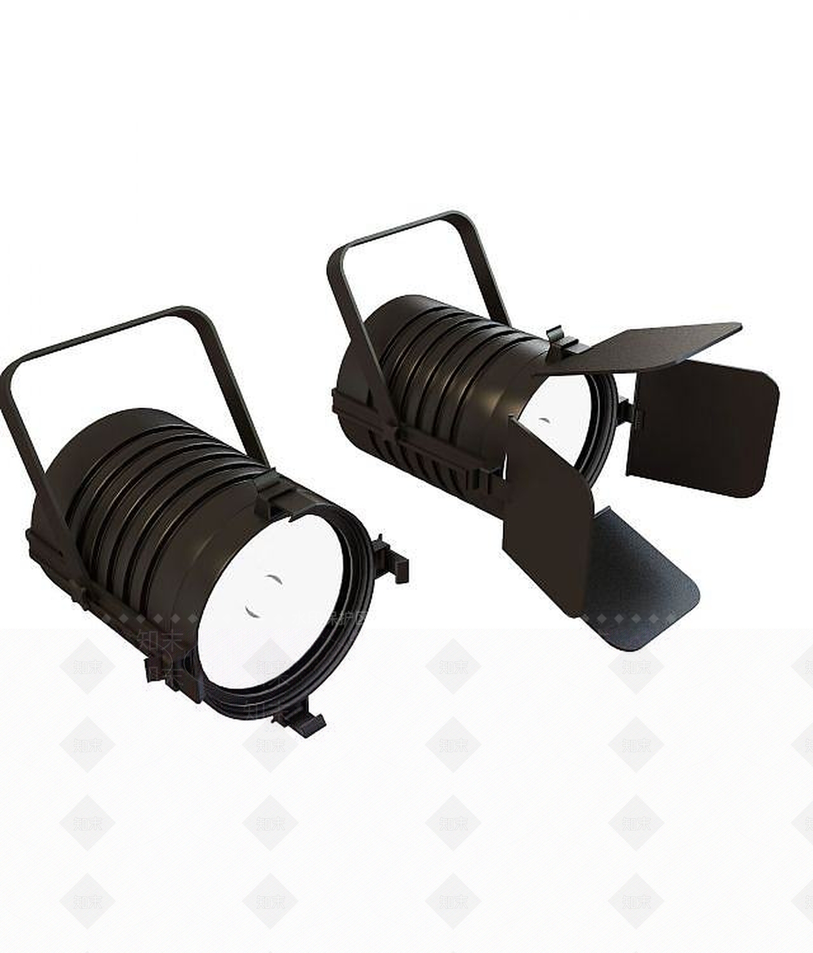 现代轨道射灯3D模型下载【ID:1193692853】