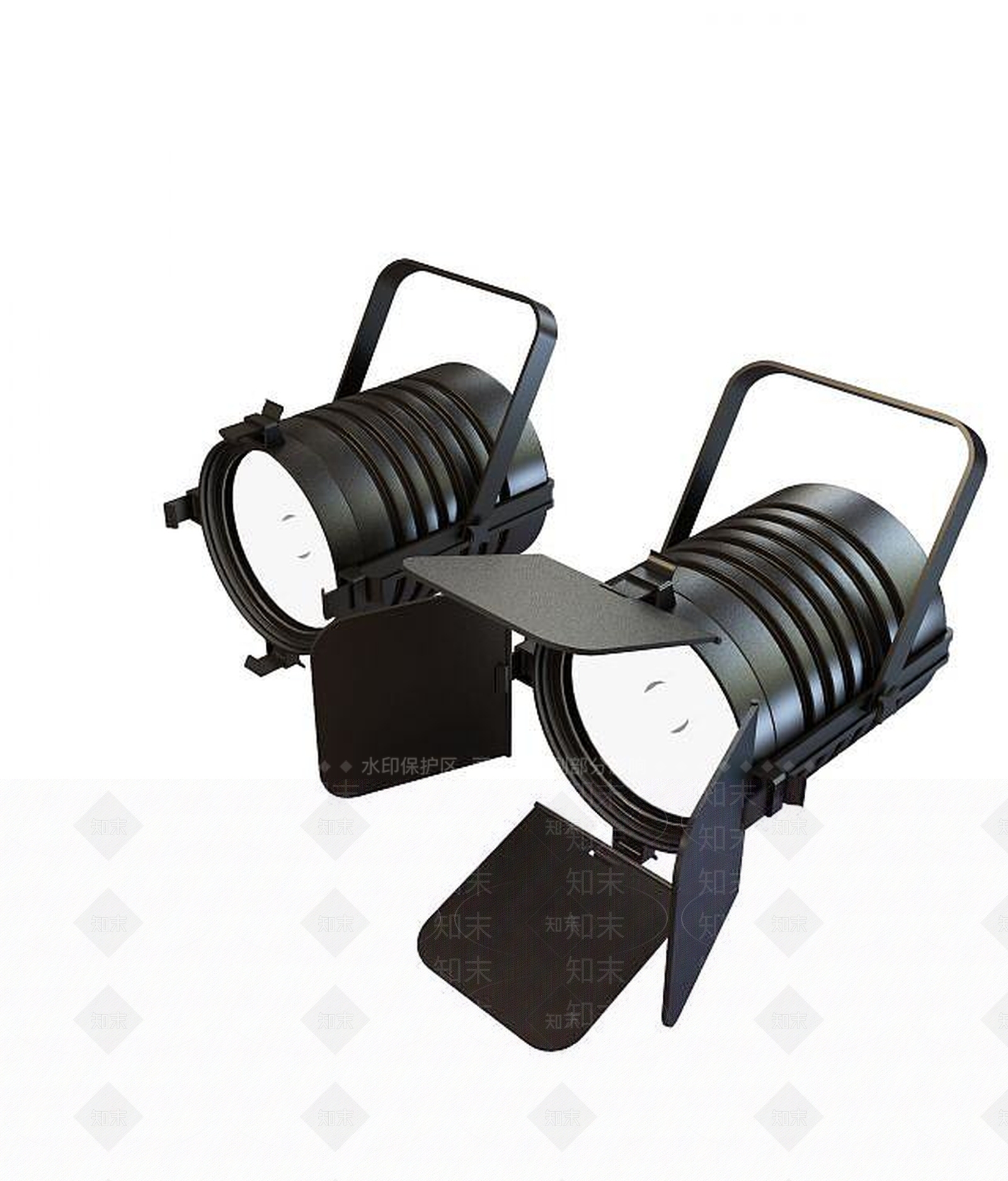 现代轨道射灯3D模型下载【ID:1193692853】