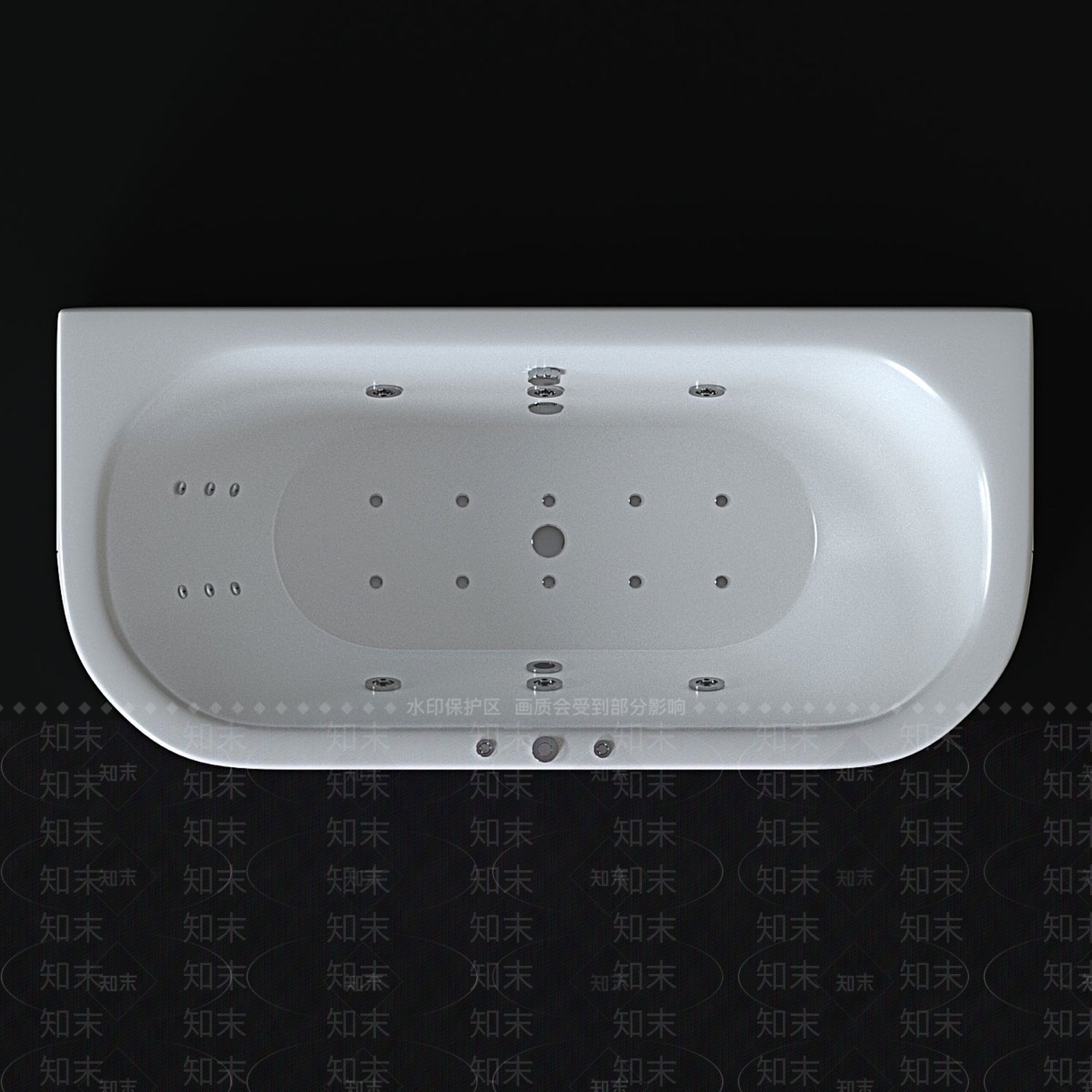 浴缸3D模型下载【ID:1193694210】