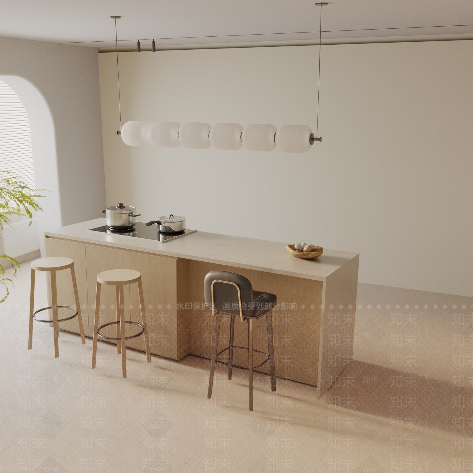 现代餐桌3D模型下载【ID:1193697916】