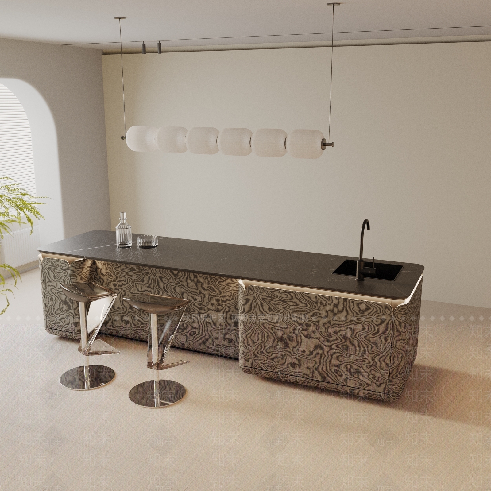 现代餐桌3D模型下载【ID:1193699090】