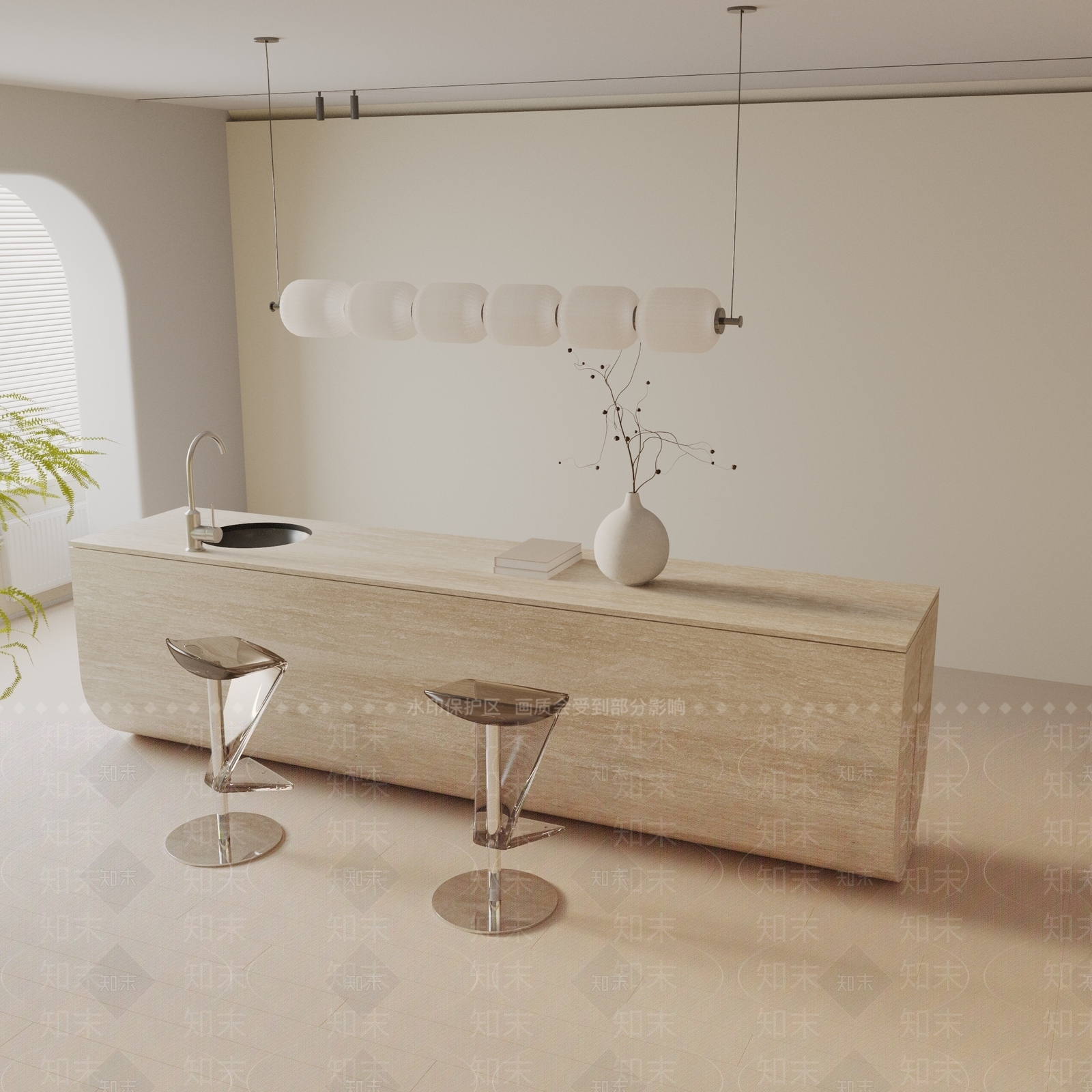 现代餐桌3D模型下载【ID:1193700997】