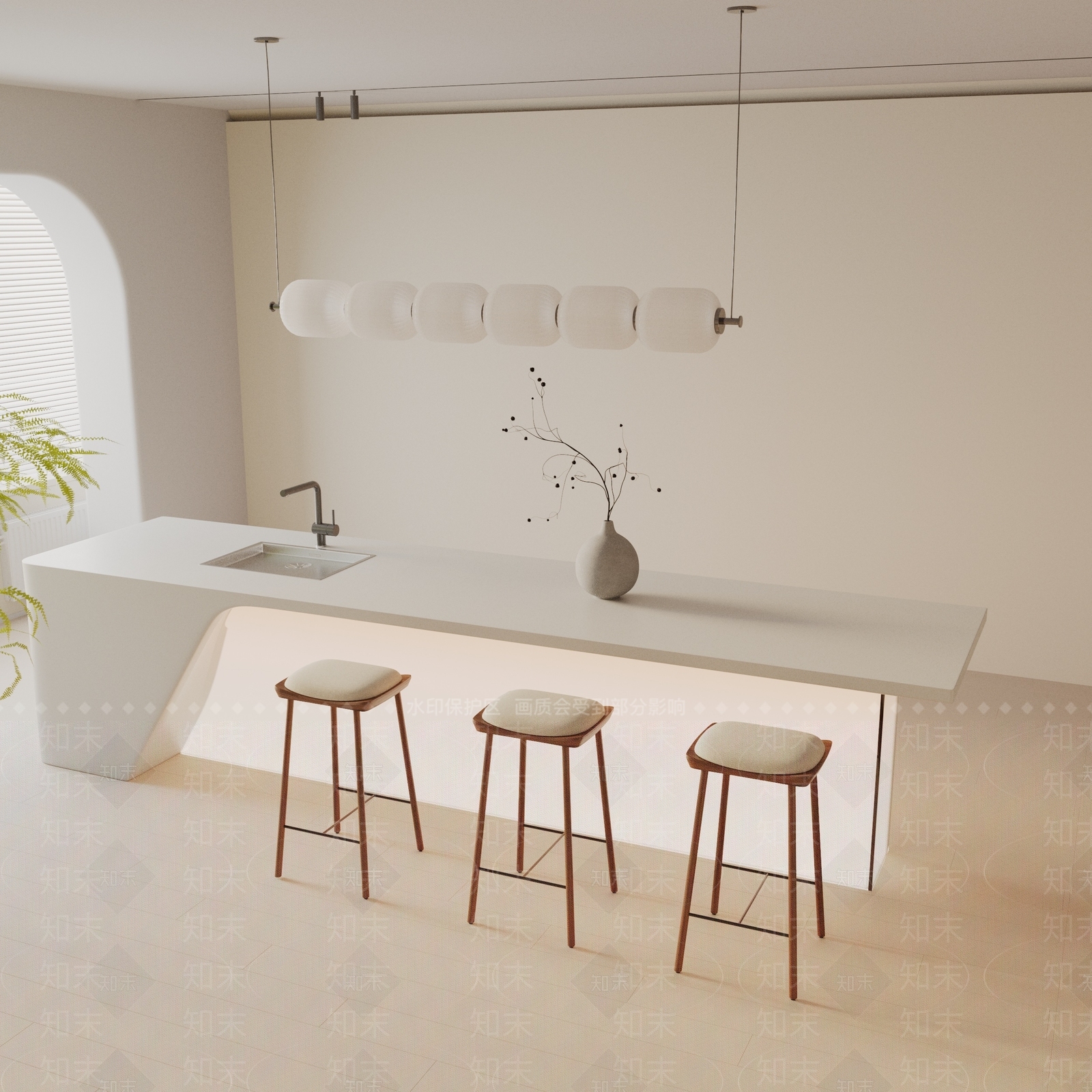 现代餐桌3D模型下载【ID:1193701265】