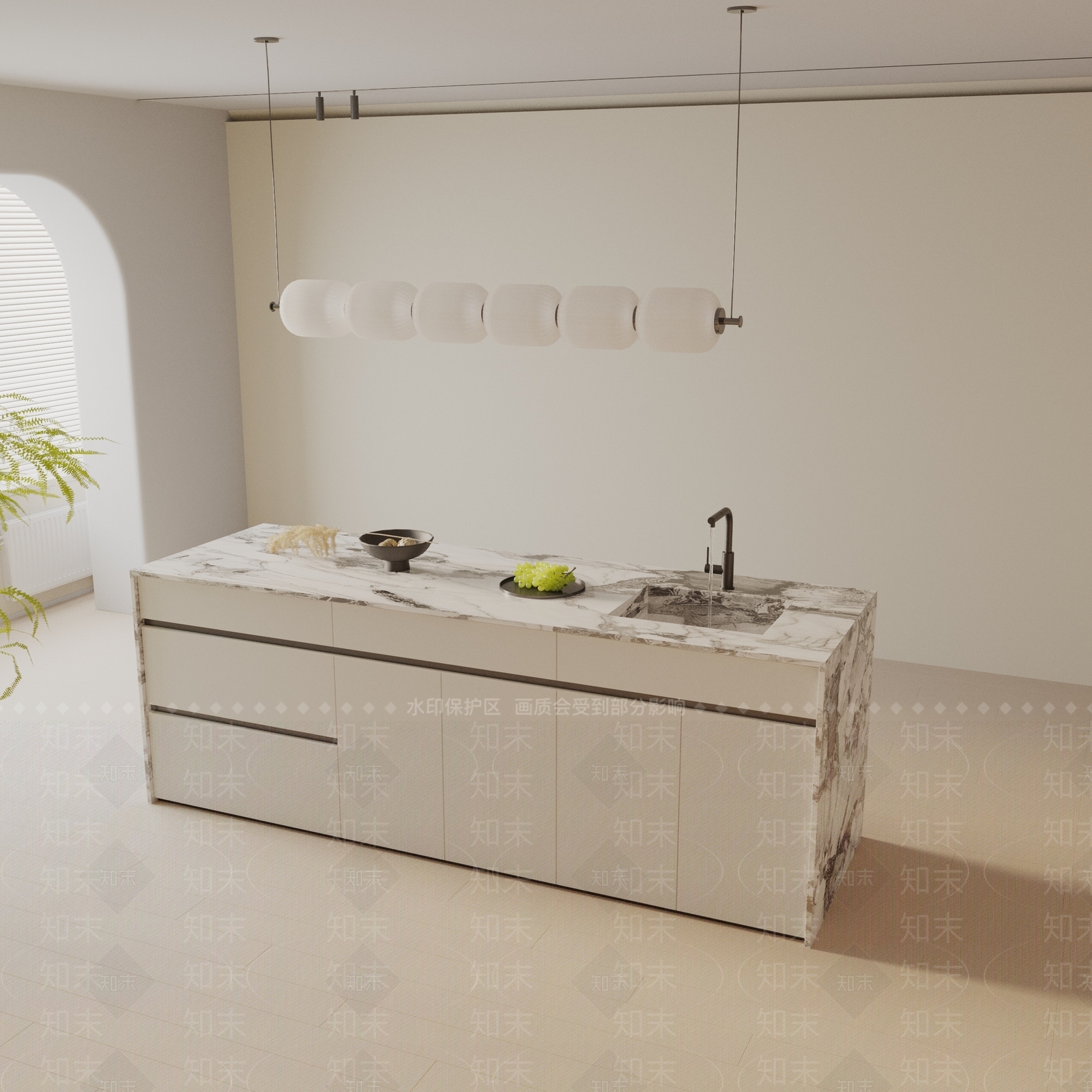 现代餐桌3D模型下载【ID:1193703459】