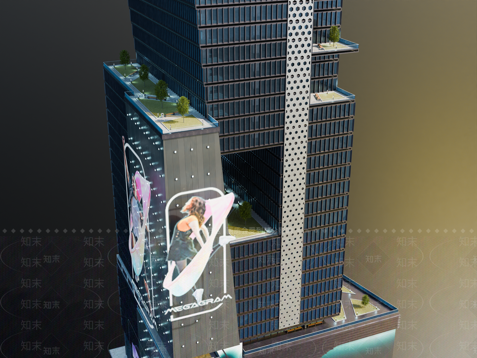 现代其他商业建筑SU模型下载【ID:1193703799】