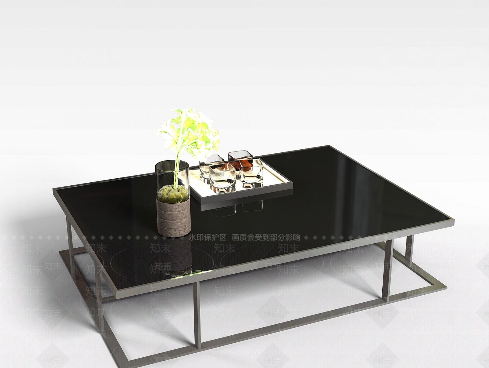 现代书桌3D模型下载【ID:1193714617】
