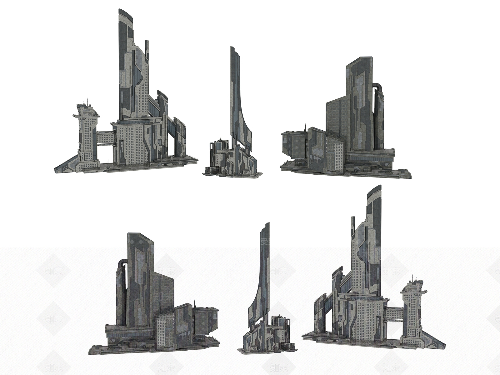 现代艺术风格建筑3D模型下载【ID:1193717887】