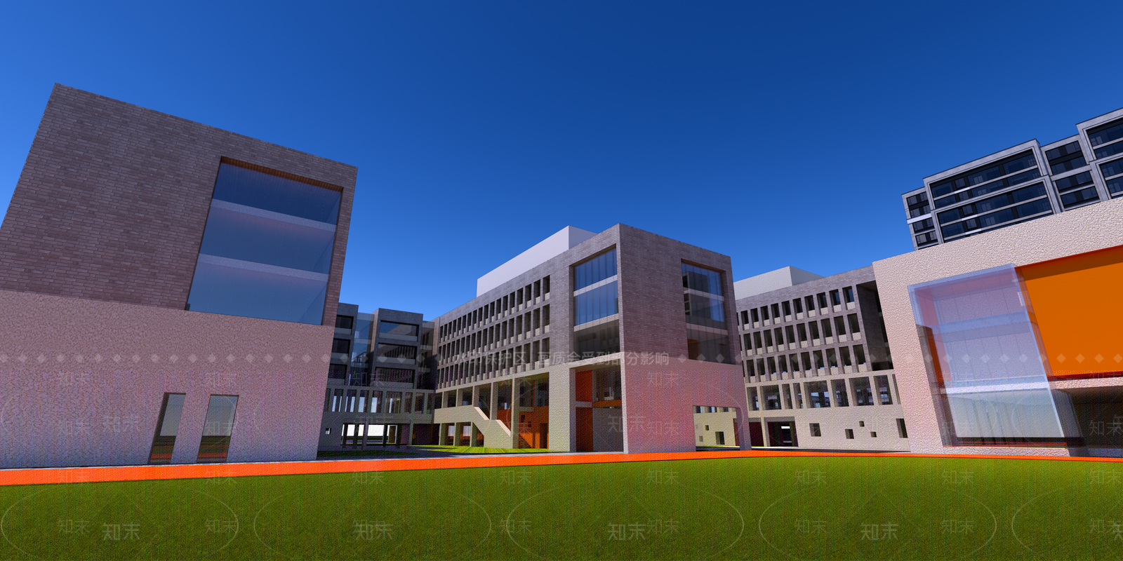 现代中式高层住宅SU模型下载【ID:1199232241】
