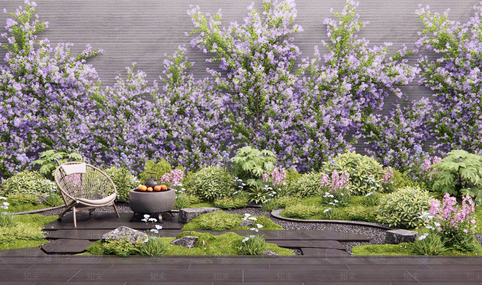 花草组合3D模型下载【ID:1193726631】