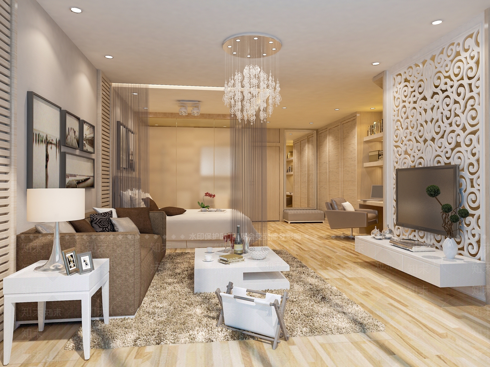 欧式简欧家居客厅3D模型下载【ID:1193728831】